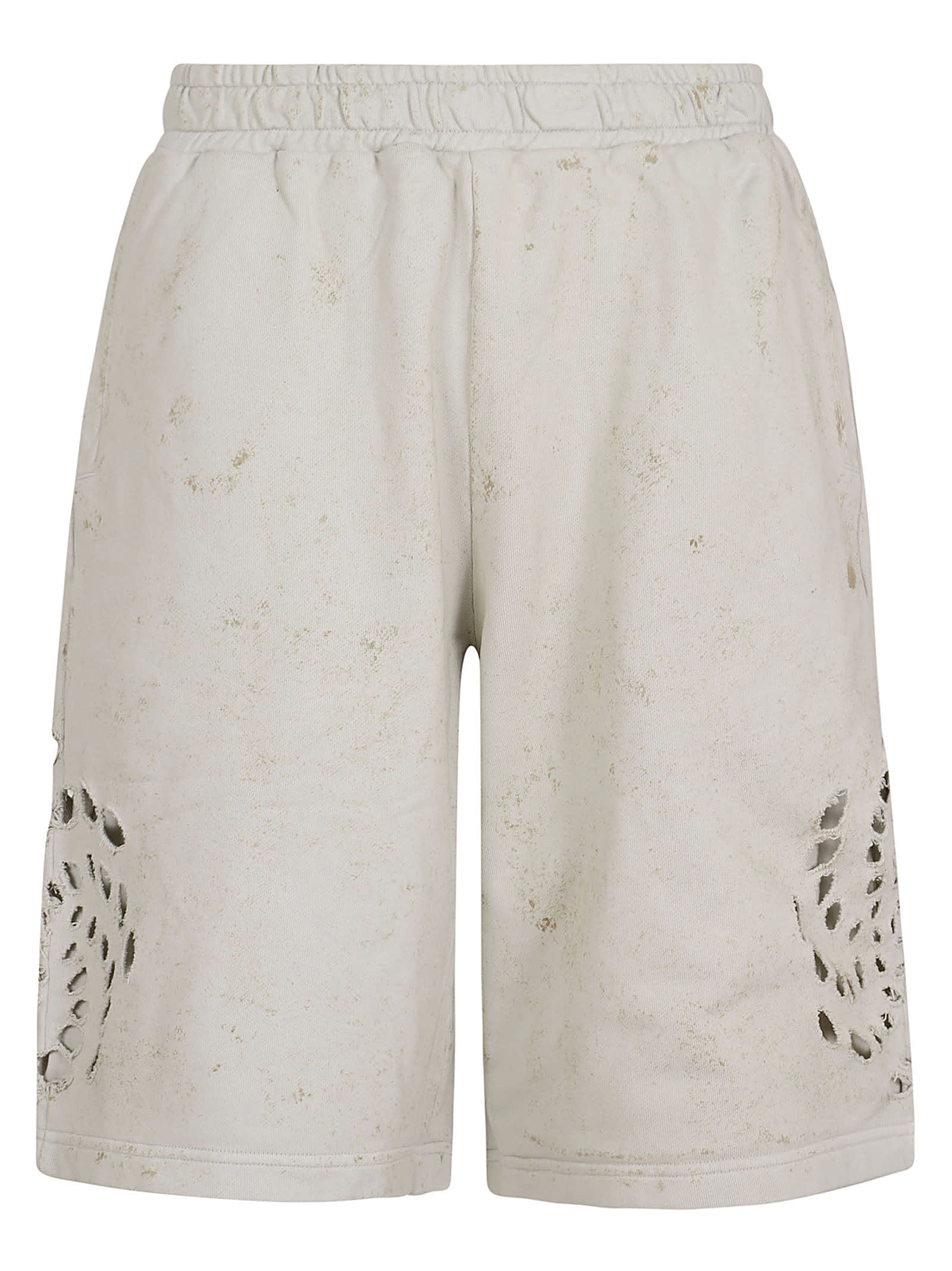 Shop 44 Label Group Trip Short Jersey In Dirty White Gyps
