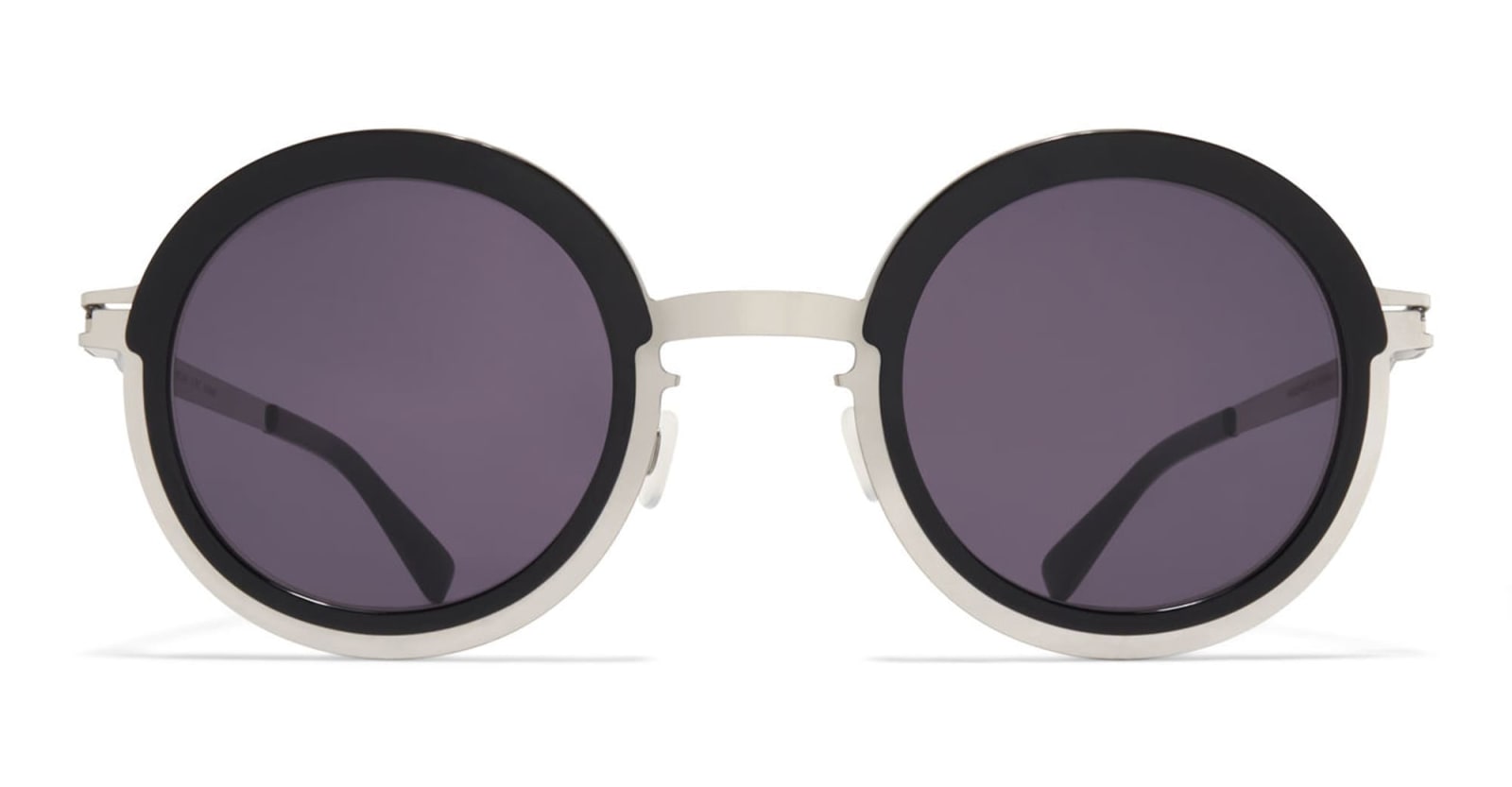 MYKITA PHILLYS - SHINY SILVER / BLACK COOL SUNGLASSES 