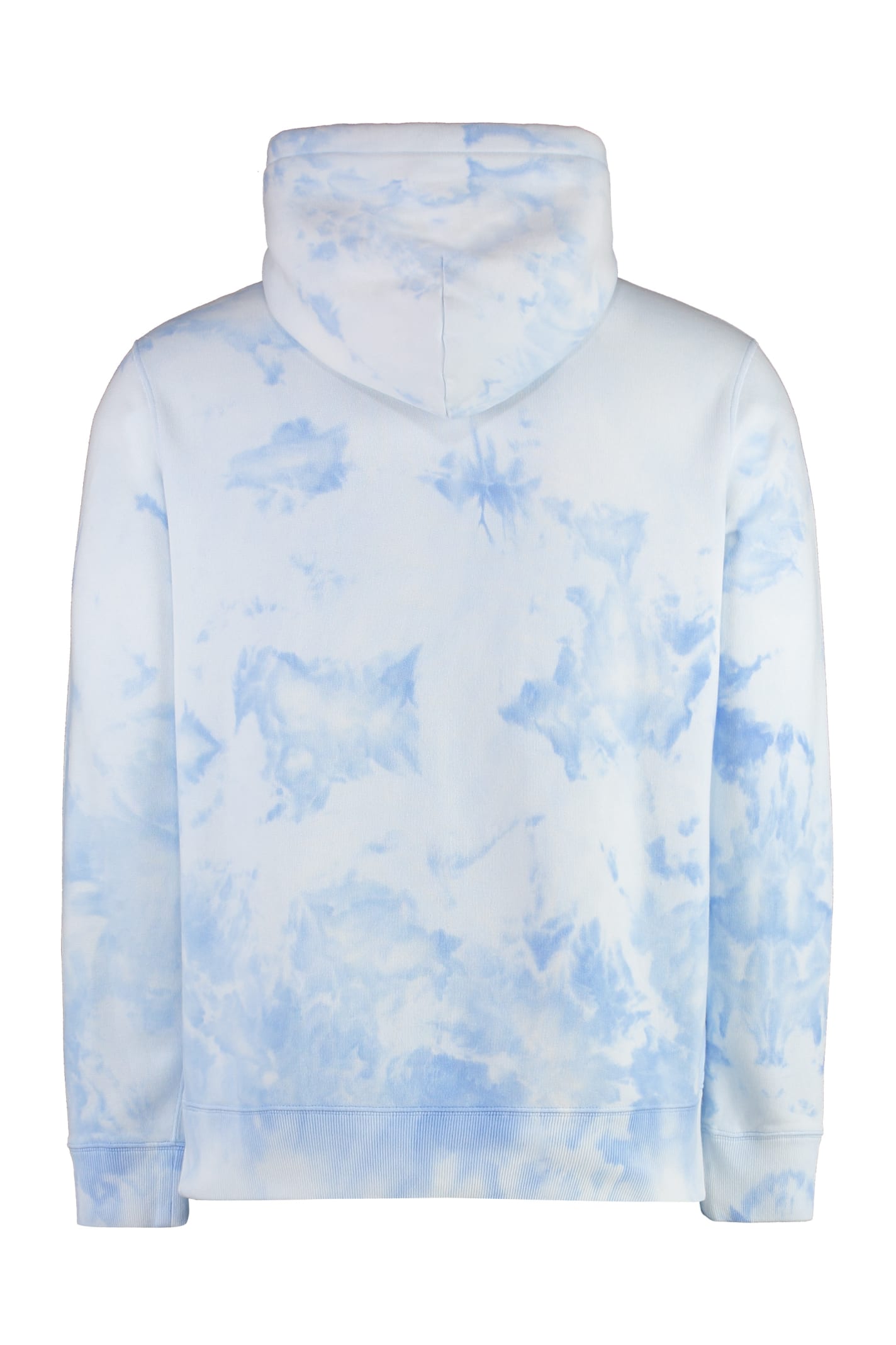 Shop Polo Ralph Lauren Hooded Sweatshirt In Light Blue