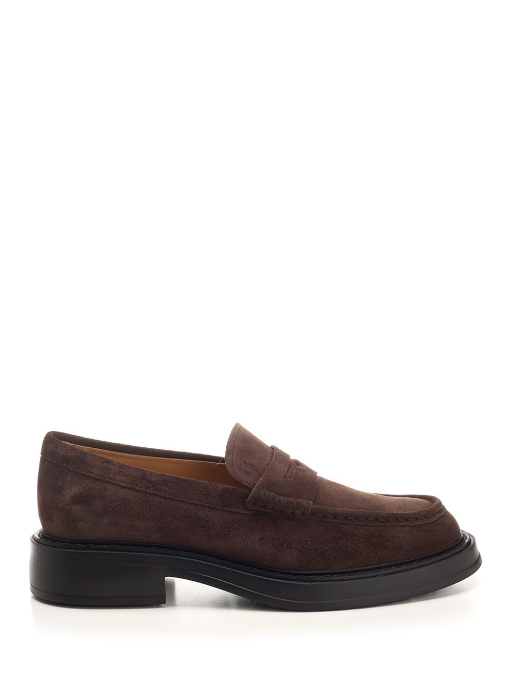 TOD'S BROWN SUEDE MOCCASIN 