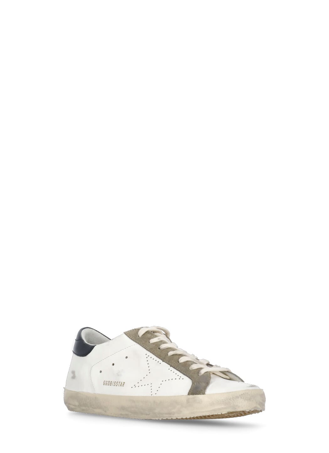 Golden Goose Distressed Leather Low Top Sneakers In Neutral