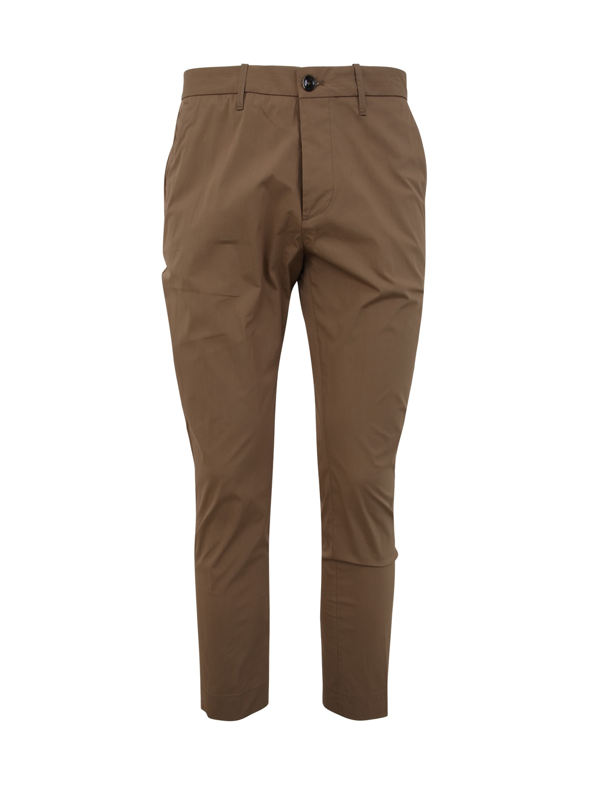 Shop Nine In The Morning Easy Slim Chino Trouser In Taupe