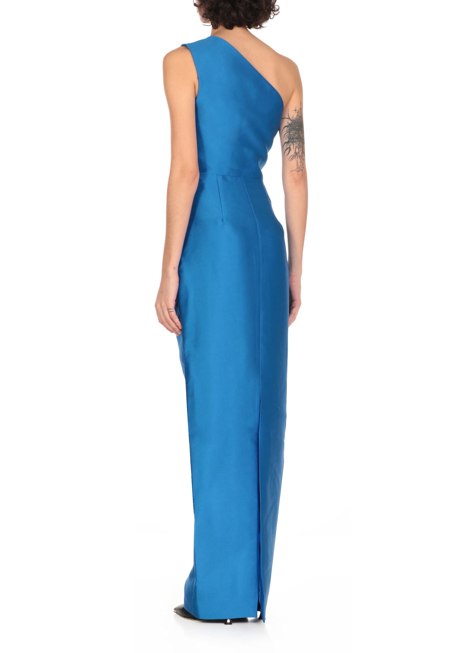 Solace London Kira Maxi Dress In Blue