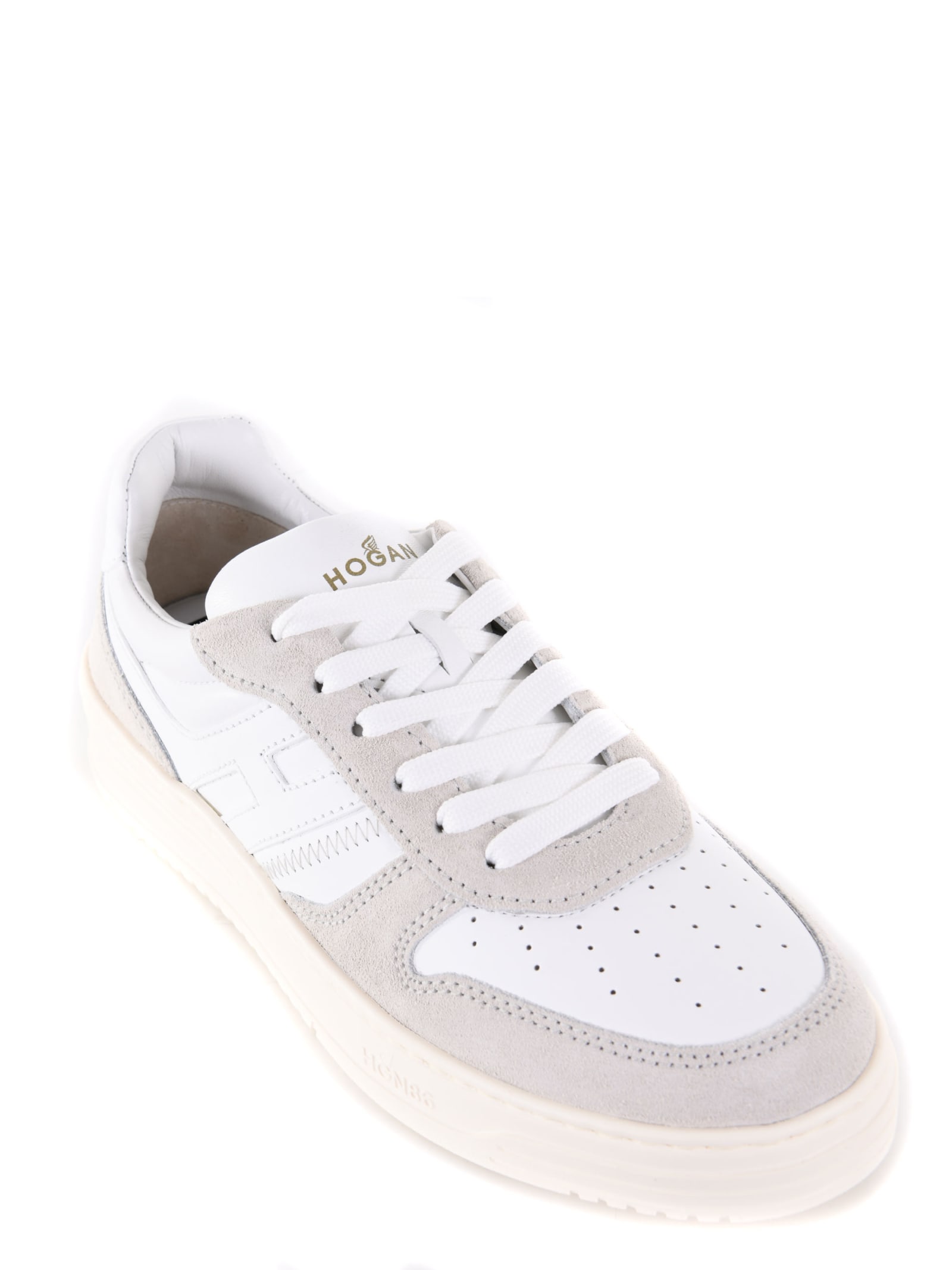 Shop Hogan H630 Sneakers In Bianco/ghiaccio