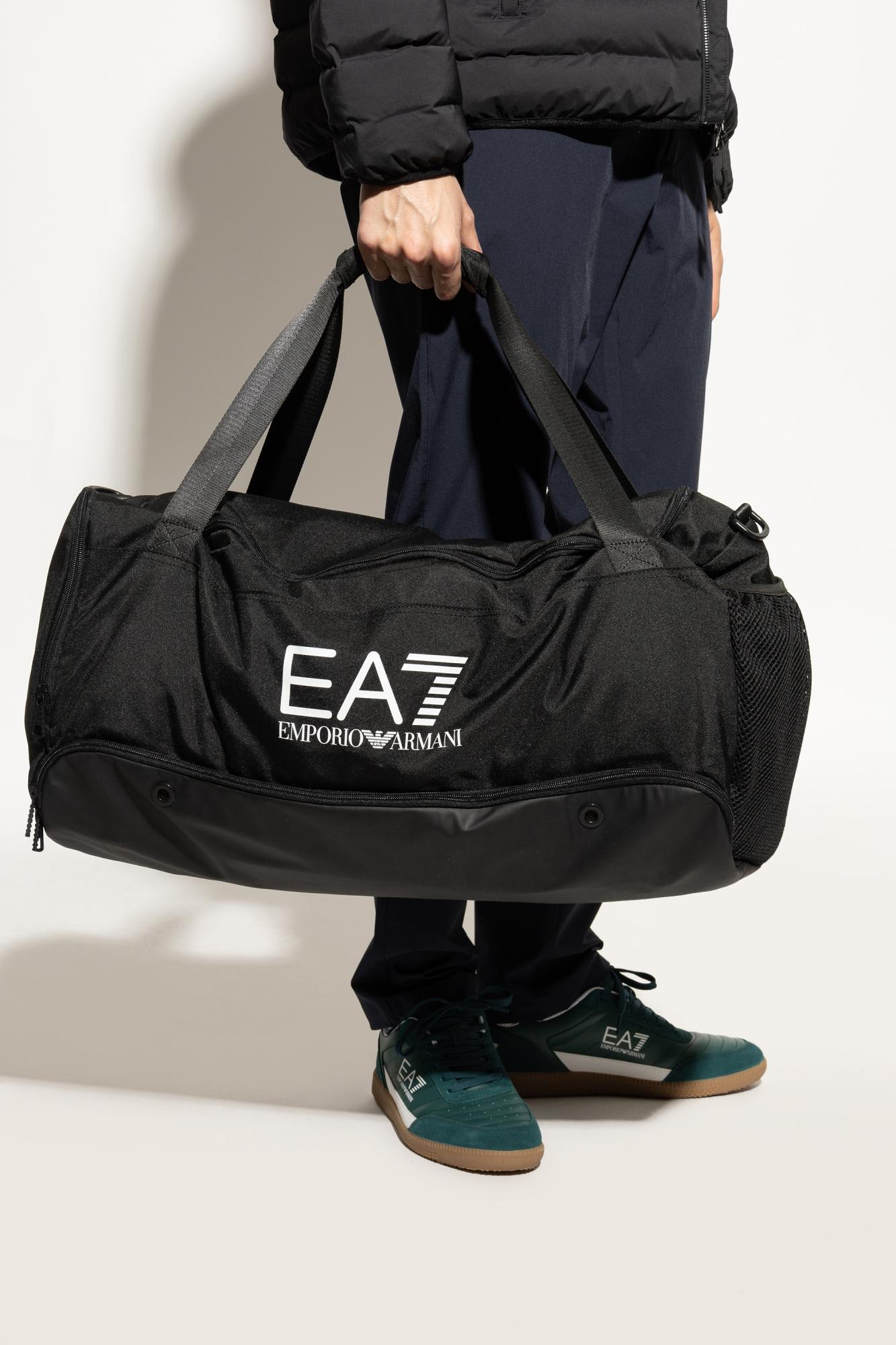 Ea7 Emporio Armani Sports Bag With Logo In Black