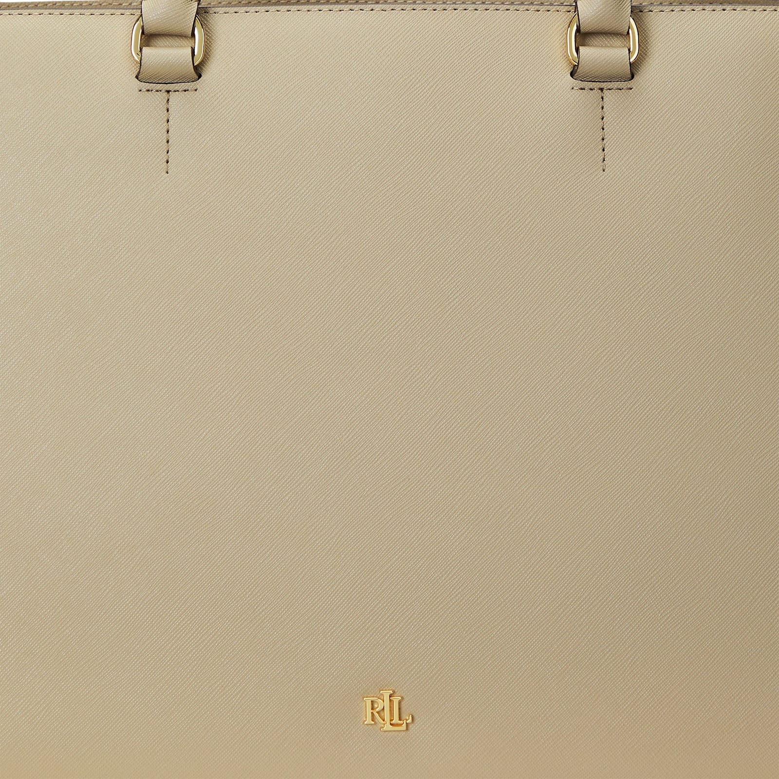 Shop Ralph Lauren Hanna 37 Satchel Large In Birch Tan