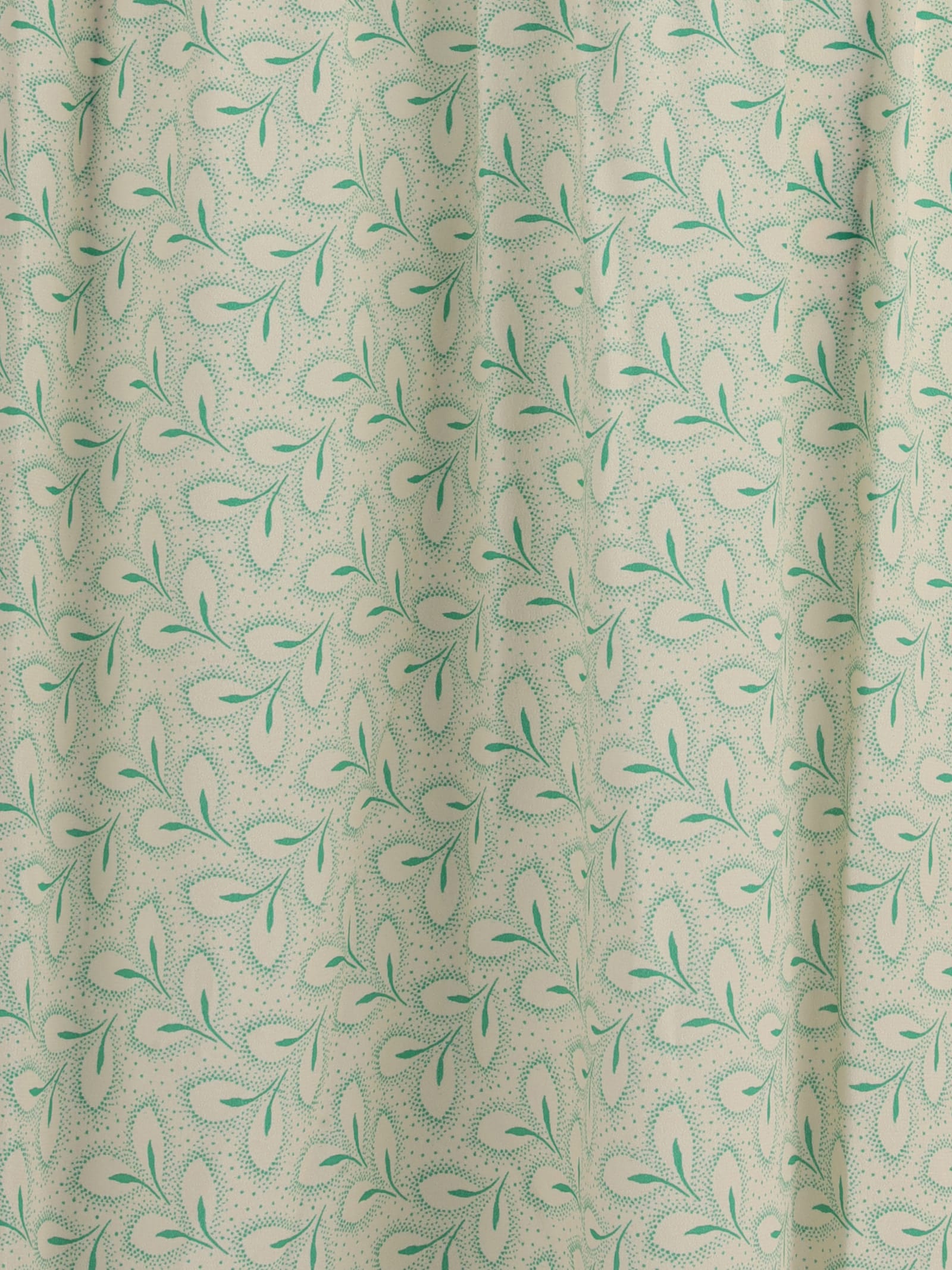 Kristina Ti Foliage-print Button-front Midi Dress In Green