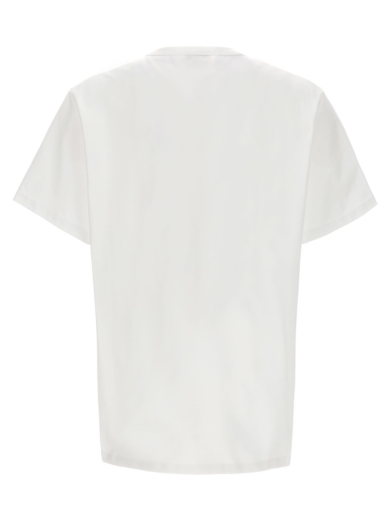 Shop Alexander Mcqueen Logo Embroidery T-shirt In White