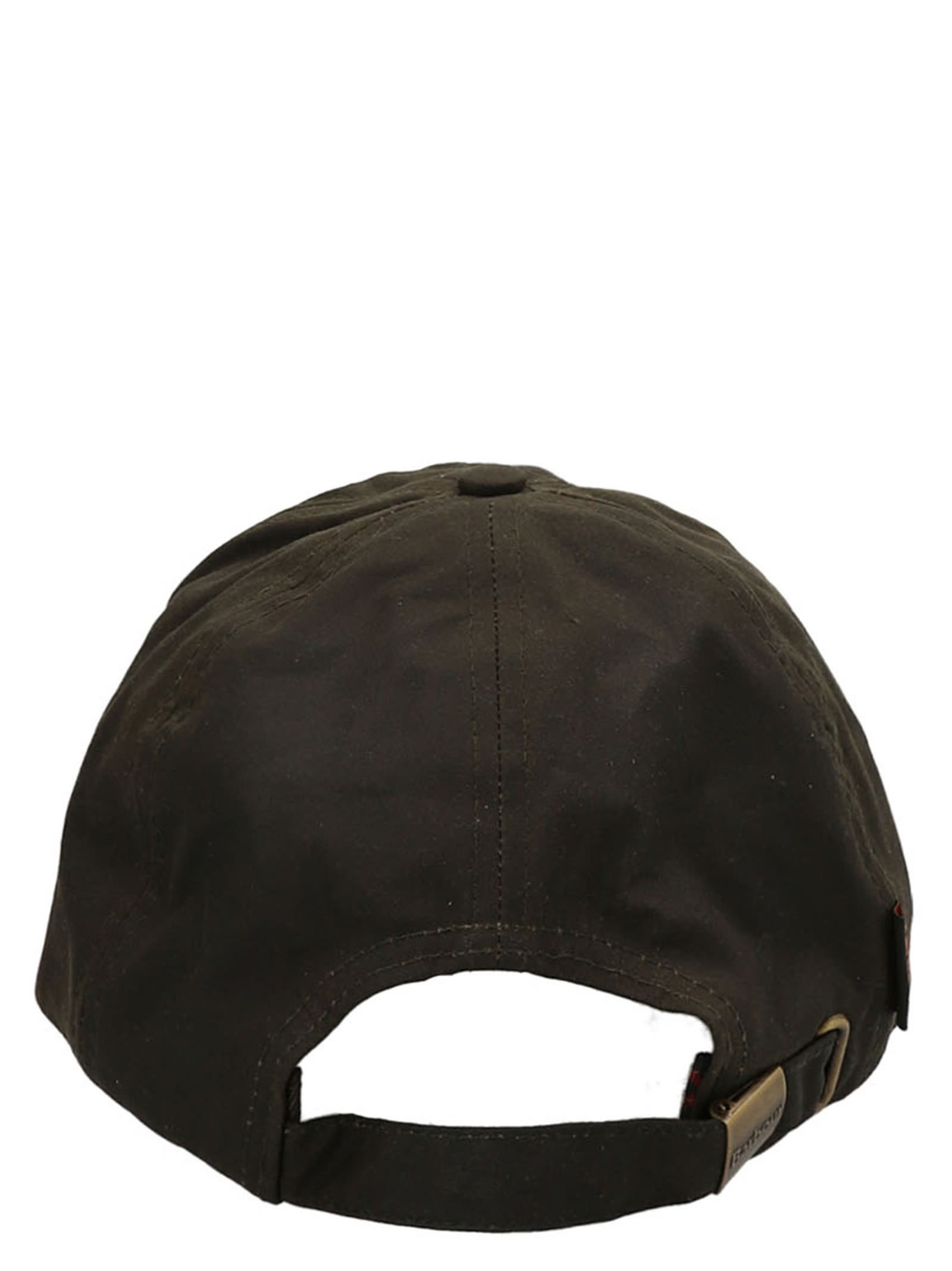 Barbour Embroided-logo Cotton Cap In Brown