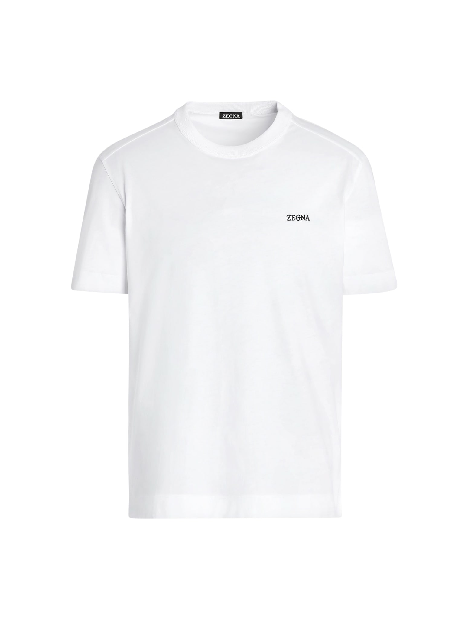 Shop Zegna Pure Cotton Tshirt In Optical White