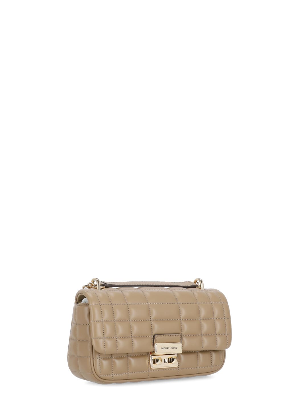 Michael Michael Kors Brown Leather Tribeca Shoulder Bag In Brown