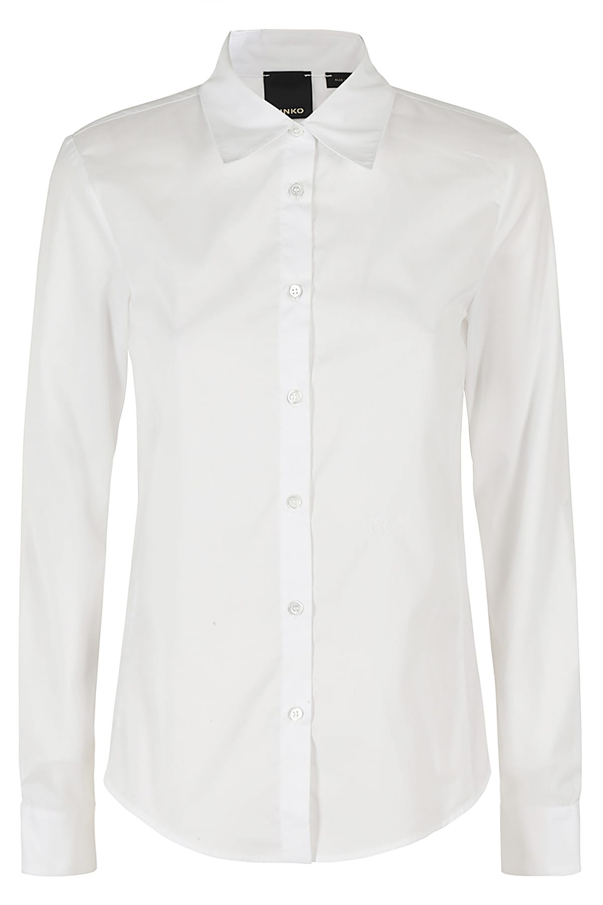 Shop Pinko Cuba Camicia Popeline Stretch In Bianco