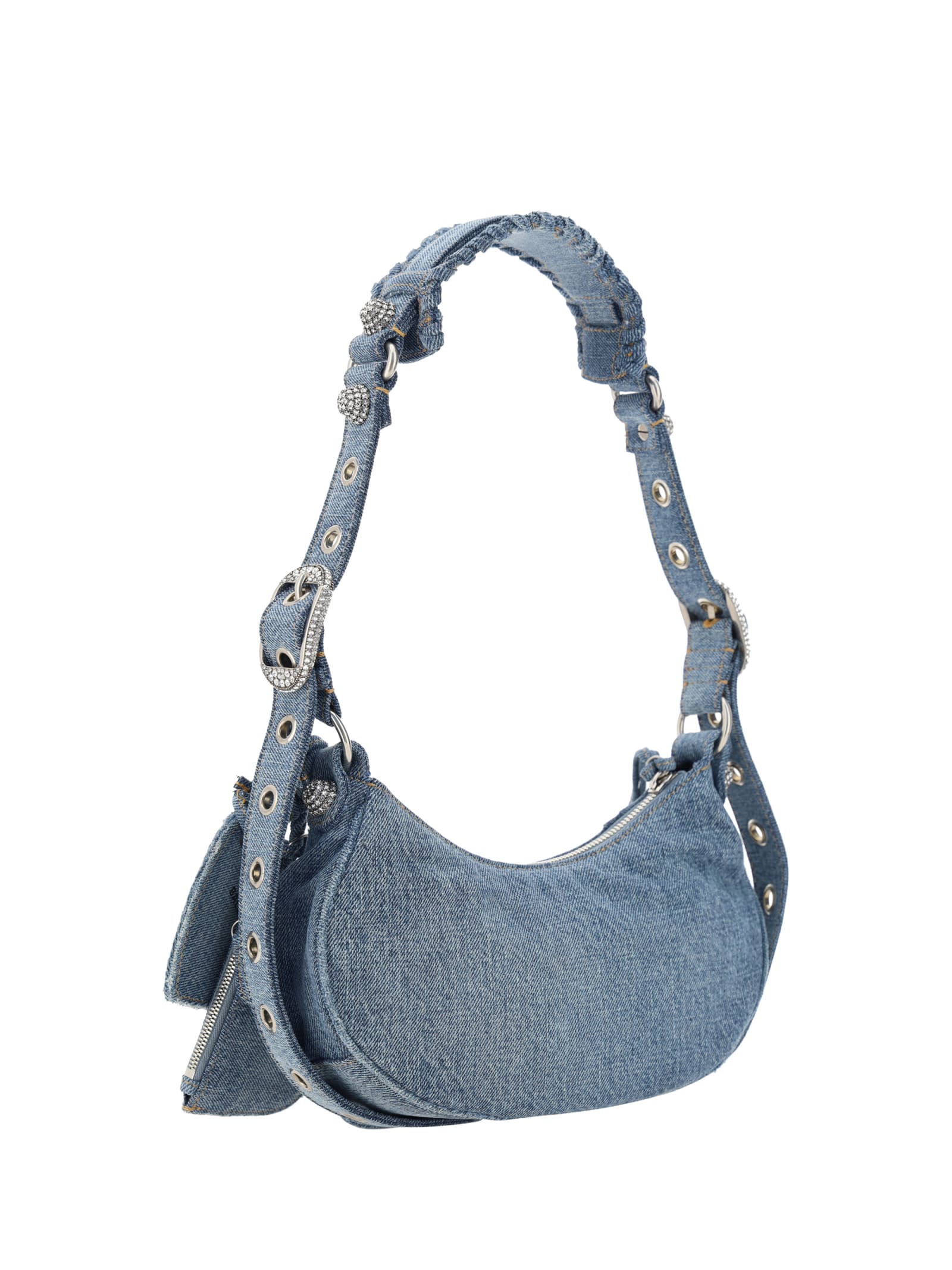 Shop Balenciaga Le Cagole Shoulder Bag In Blue