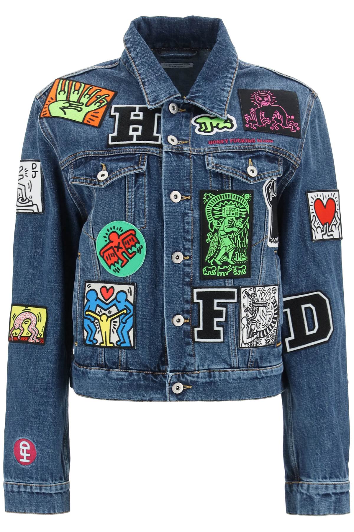 Honey Fucking Dijon Keith Haring Denim Jacket