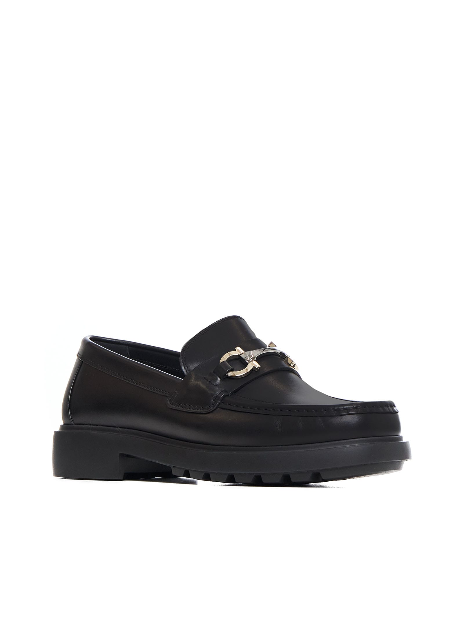 Shop Ferragamo Loafers In Nero || Nero || Nero