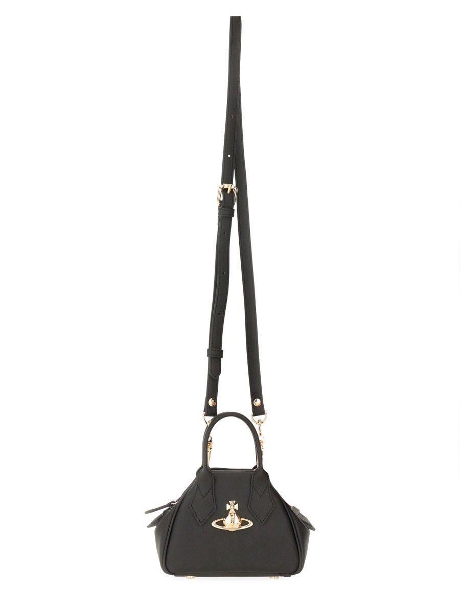 Shop Vivienne Westwood Yasmine Mini Bag In Black