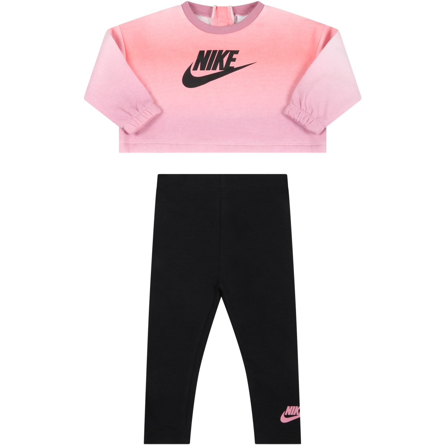 Nike Kids' Multicolor Set For Baby Girl With Black Logo