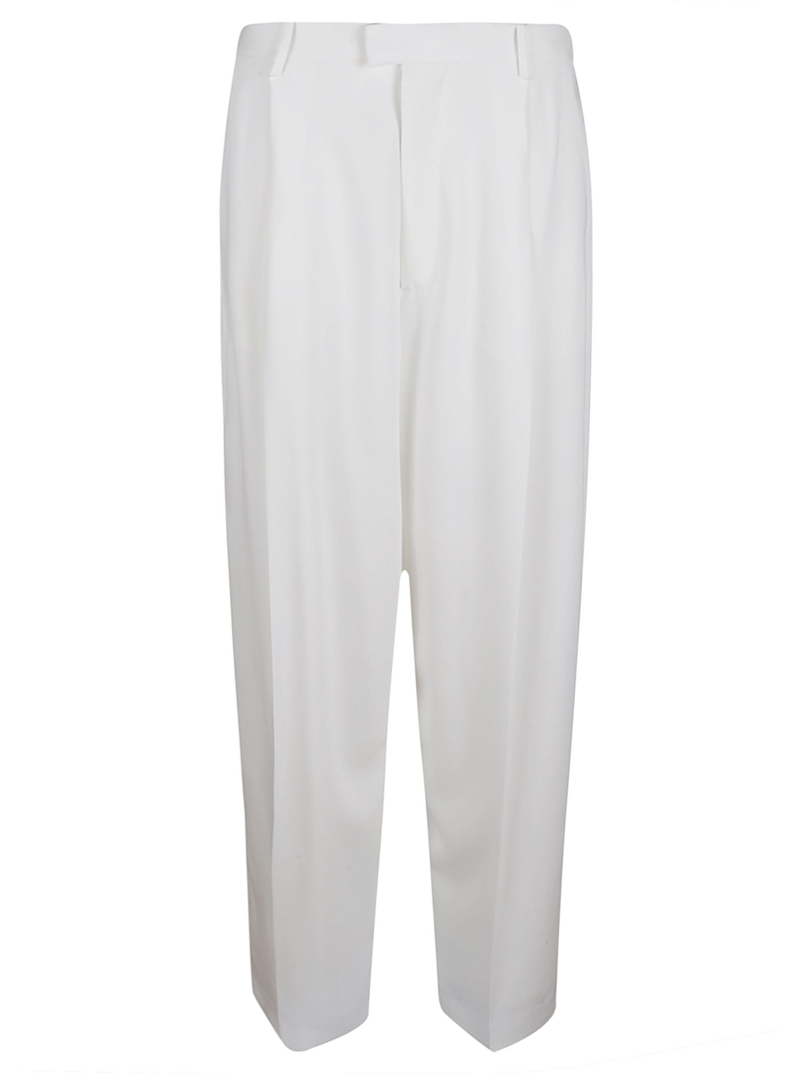 Marni Pantalone Sartoriale In Cady Di Viscosa In White
