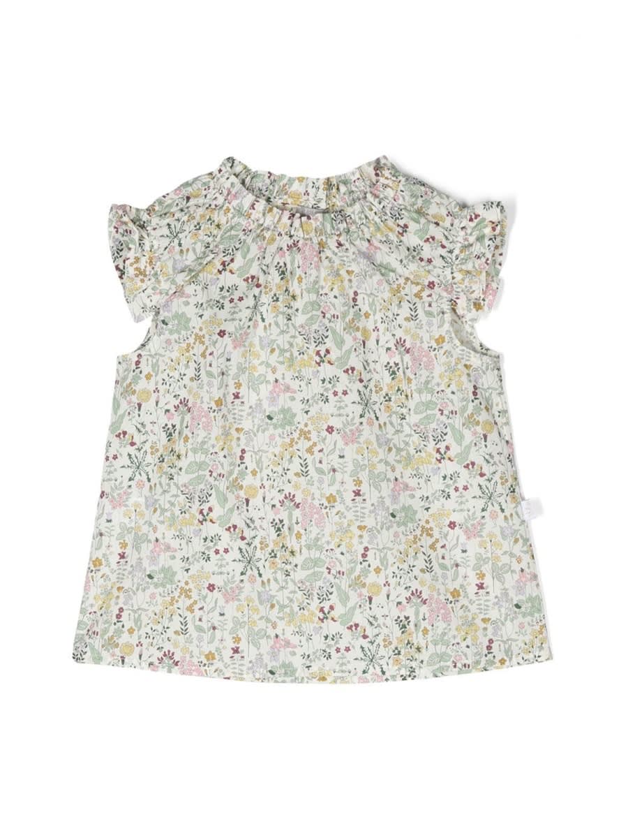 Il Gufo Short-sleeved Blouse In Multicolour