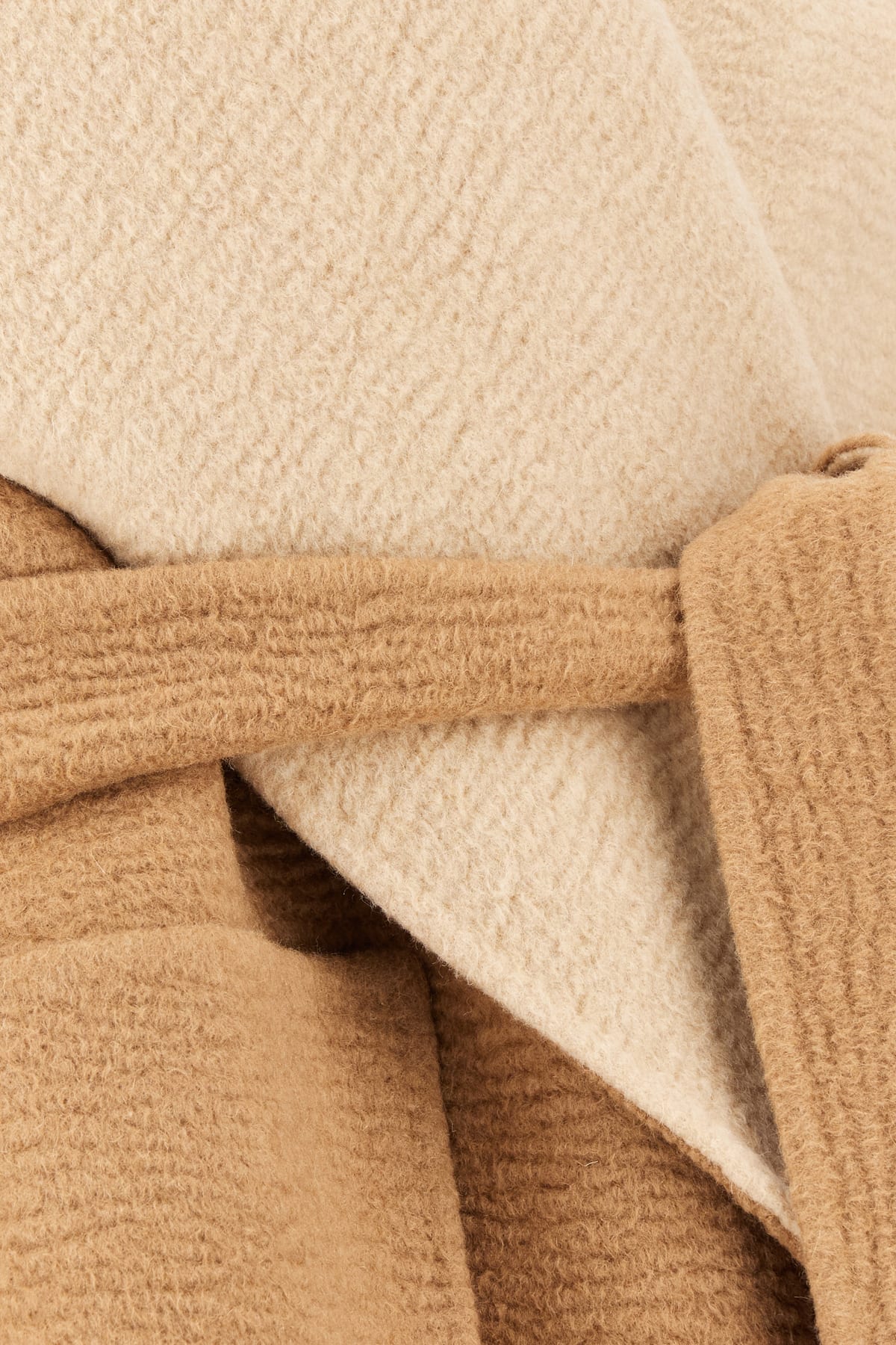 MAX MARA CAMEL WOOL REVERSIBLE COAT