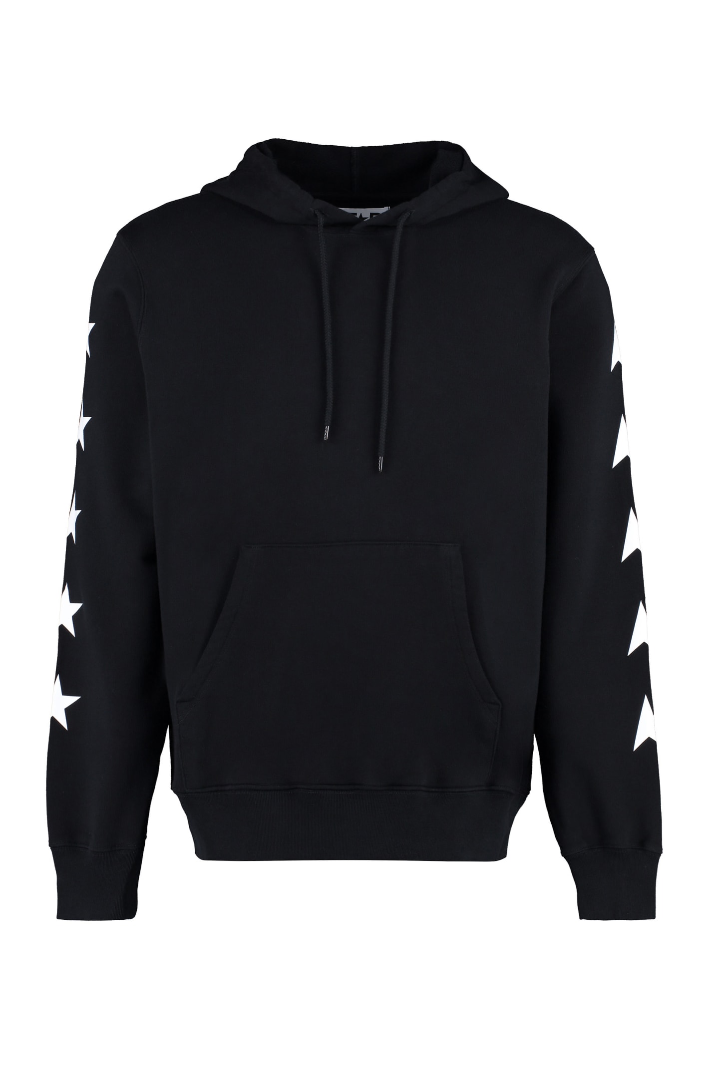 Shop Golden Goose Cotton Hoodie In Black