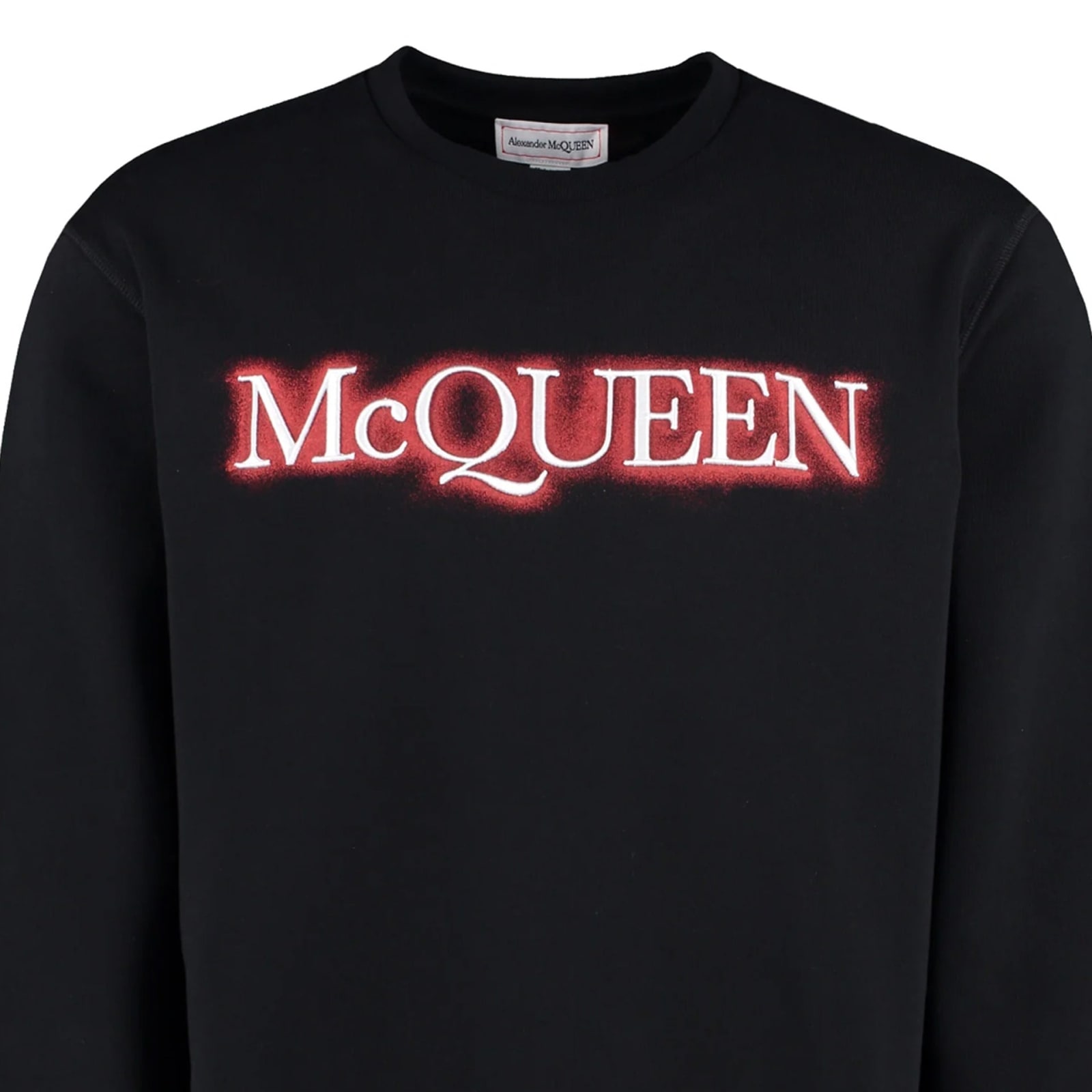 Shop Alexander Mcqueen Logo Sweatshirt In Black