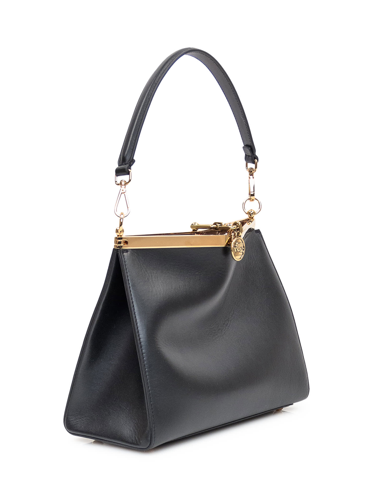 Shop Etro Shoulder Bag Vela In Nero