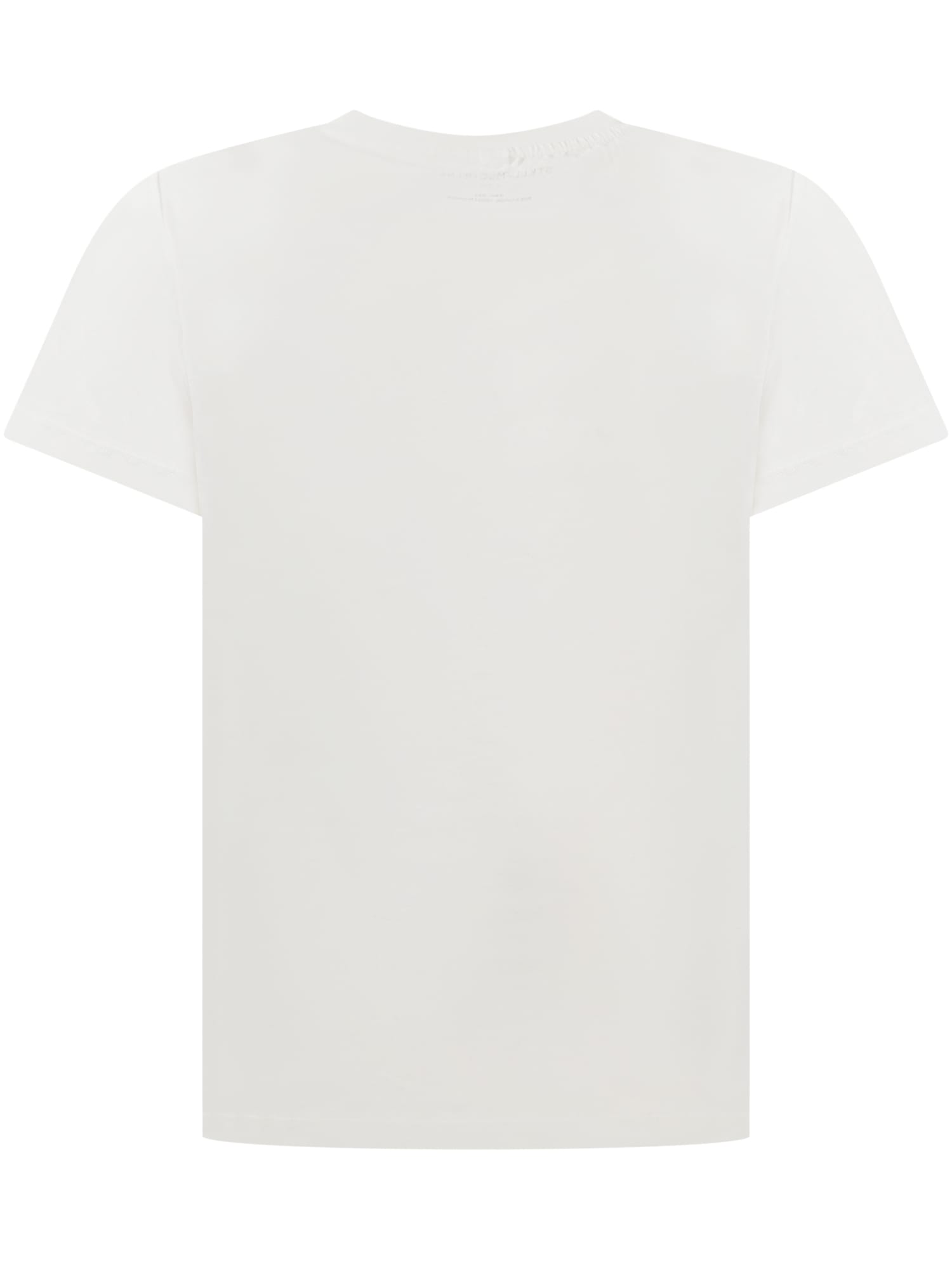 Shop Stella Mccartney T-shirt With Logo Disco In Ivory