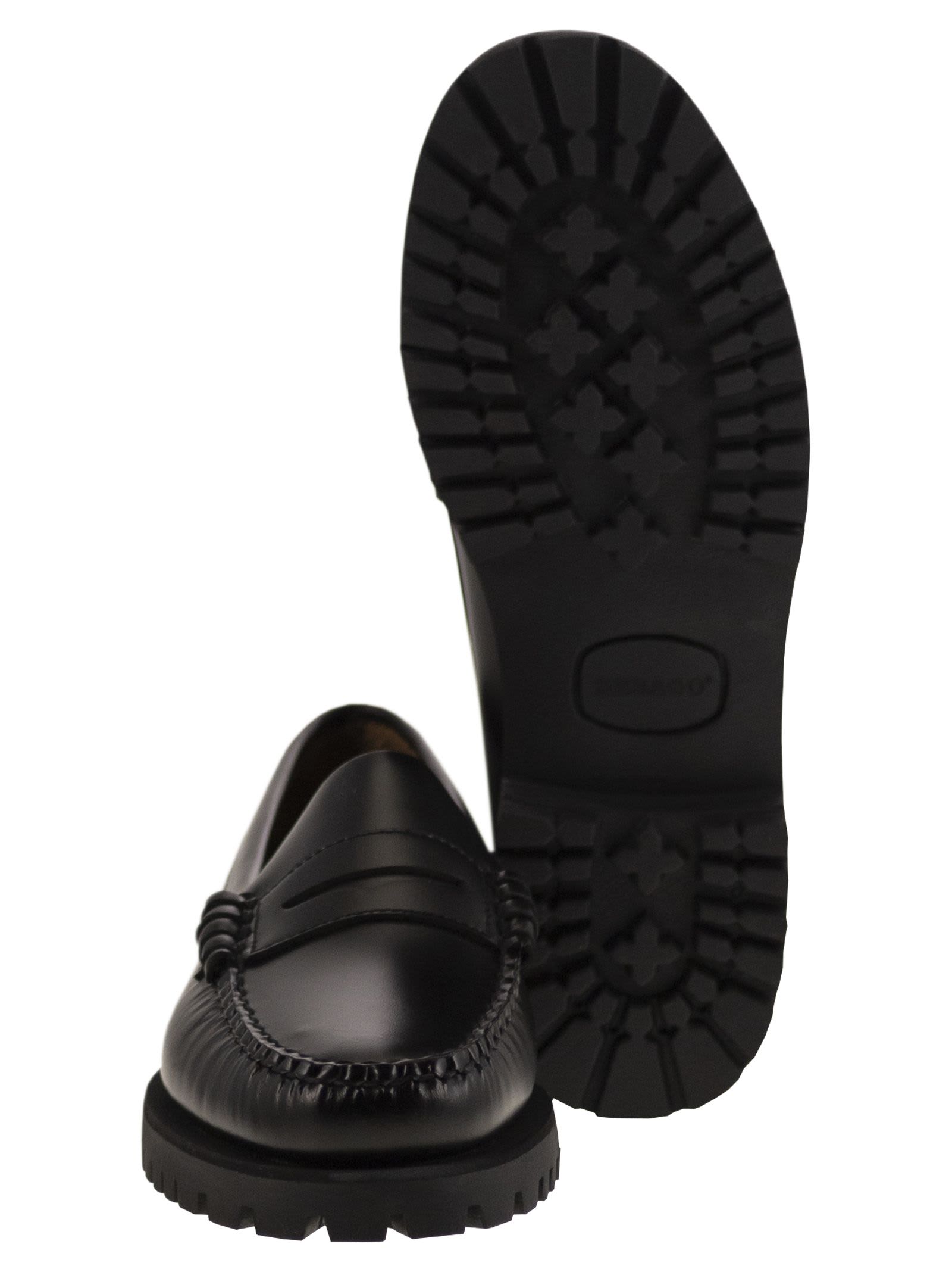 Shop Sebago Dan - Leather Moccasin In Black