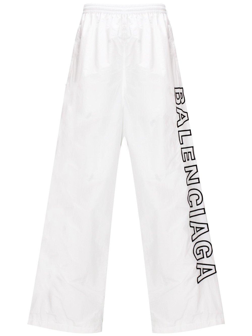 BALENCIAGA LOGO PRINTED ELASTIC WAIST TRACKPANTS