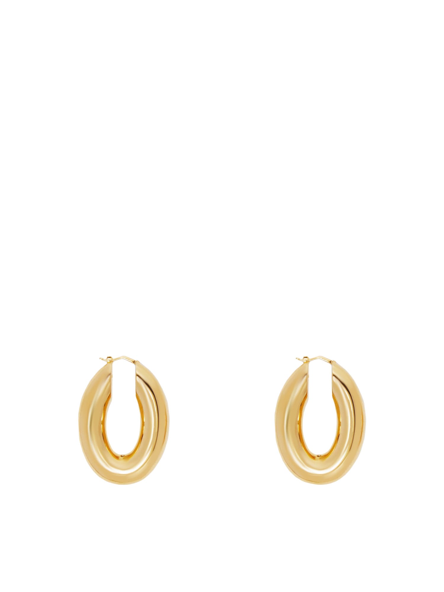 Jil Sander Gold-plated Mini Hoop Earrings In Gold