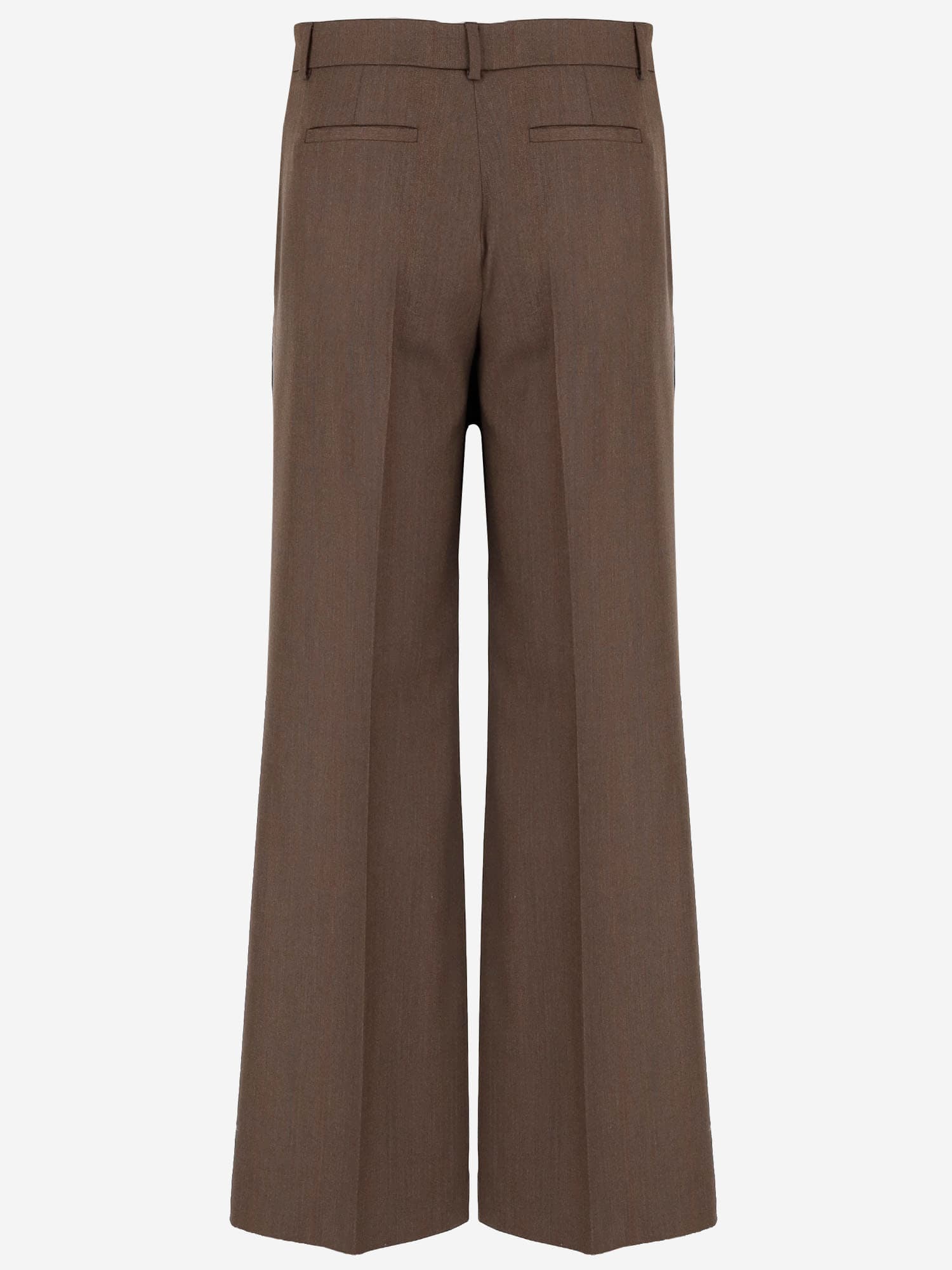 Ql2 Melody Wide-leg Pants In Brown