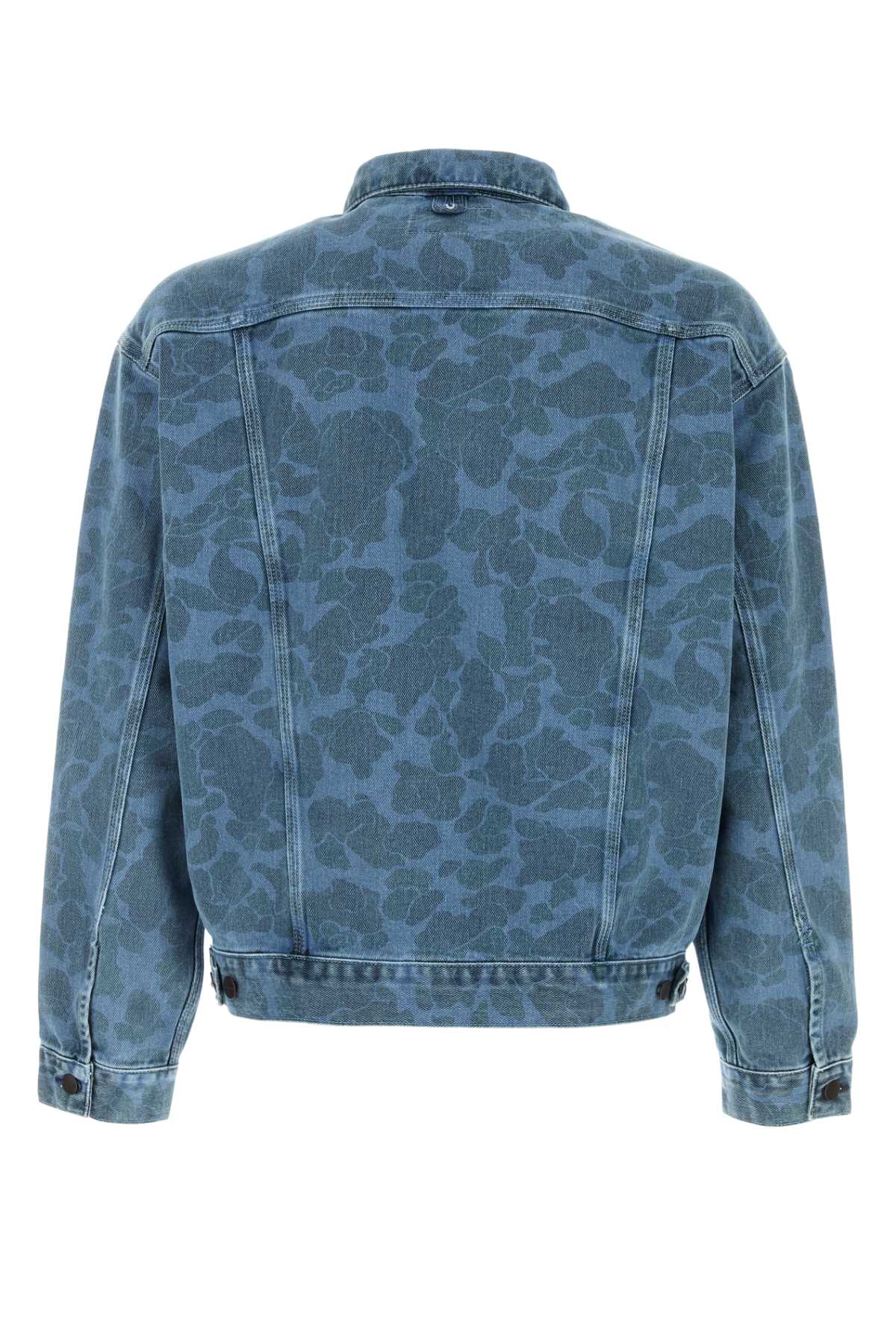Carhartt Denim Duck Helston Jacket With Chest Pockets In Blue