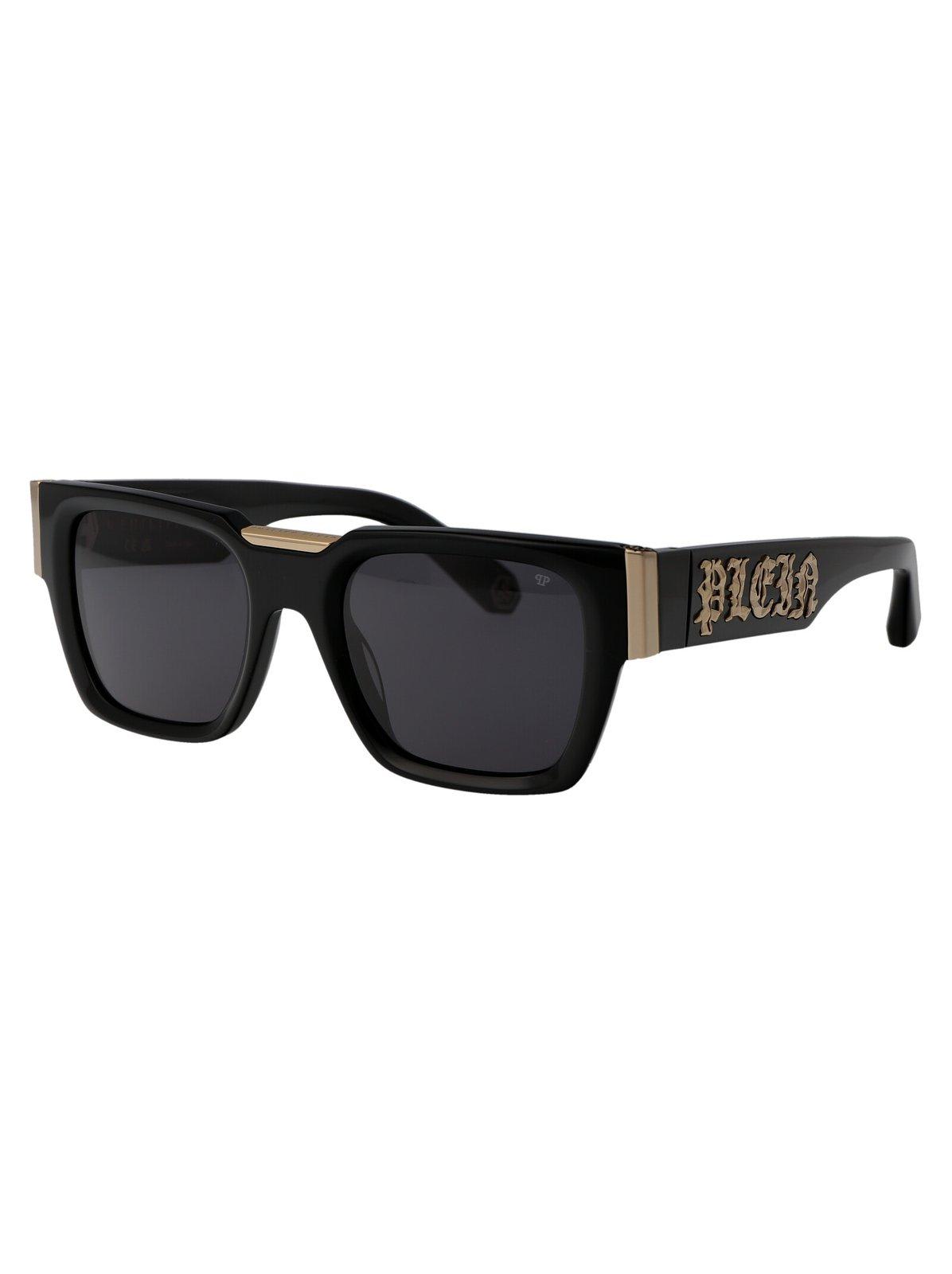 Shop Philipp Plein Square Frame Sunglasses In 0700