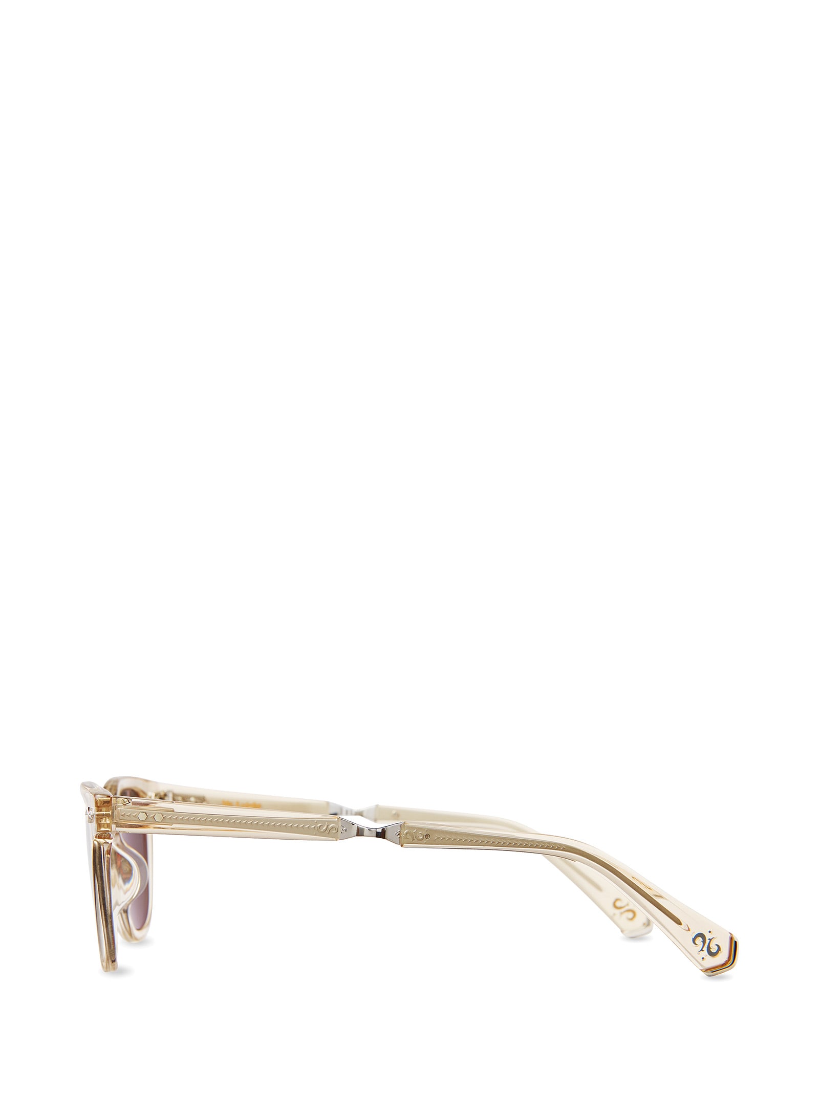 Shop Mr Leight Dean S Chandelier-platinum Sunglasses