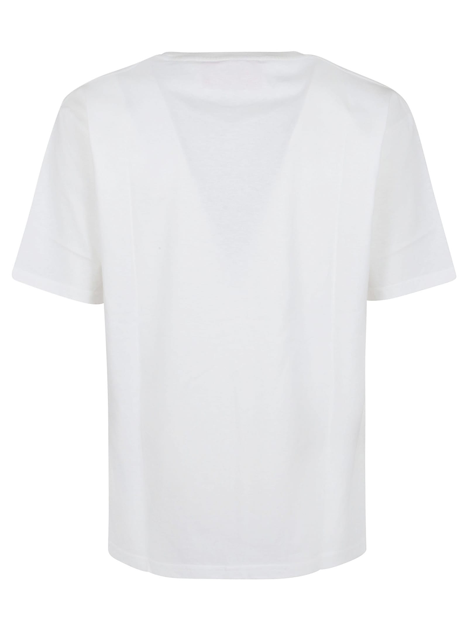 Valentino Logo-print Crewneck T-shirt In Avorio