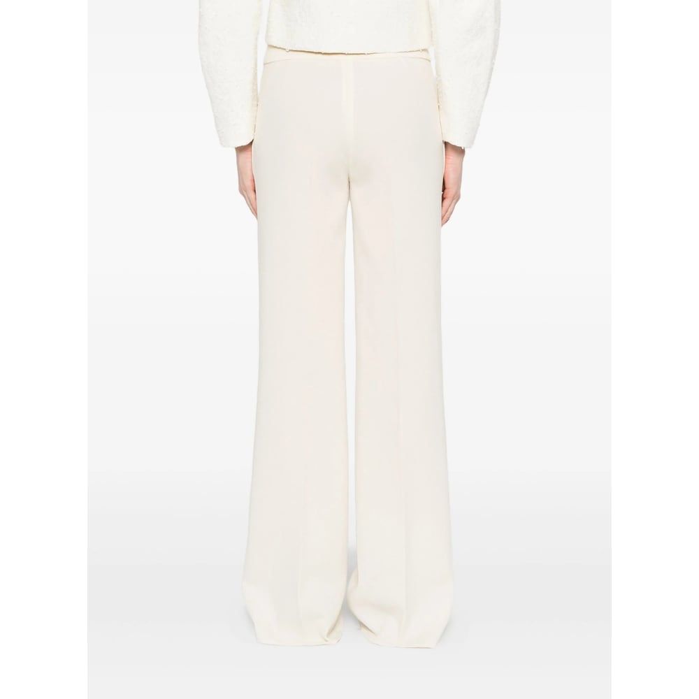Gianluca Capannolo Pleated Zipper Casual Pants In White