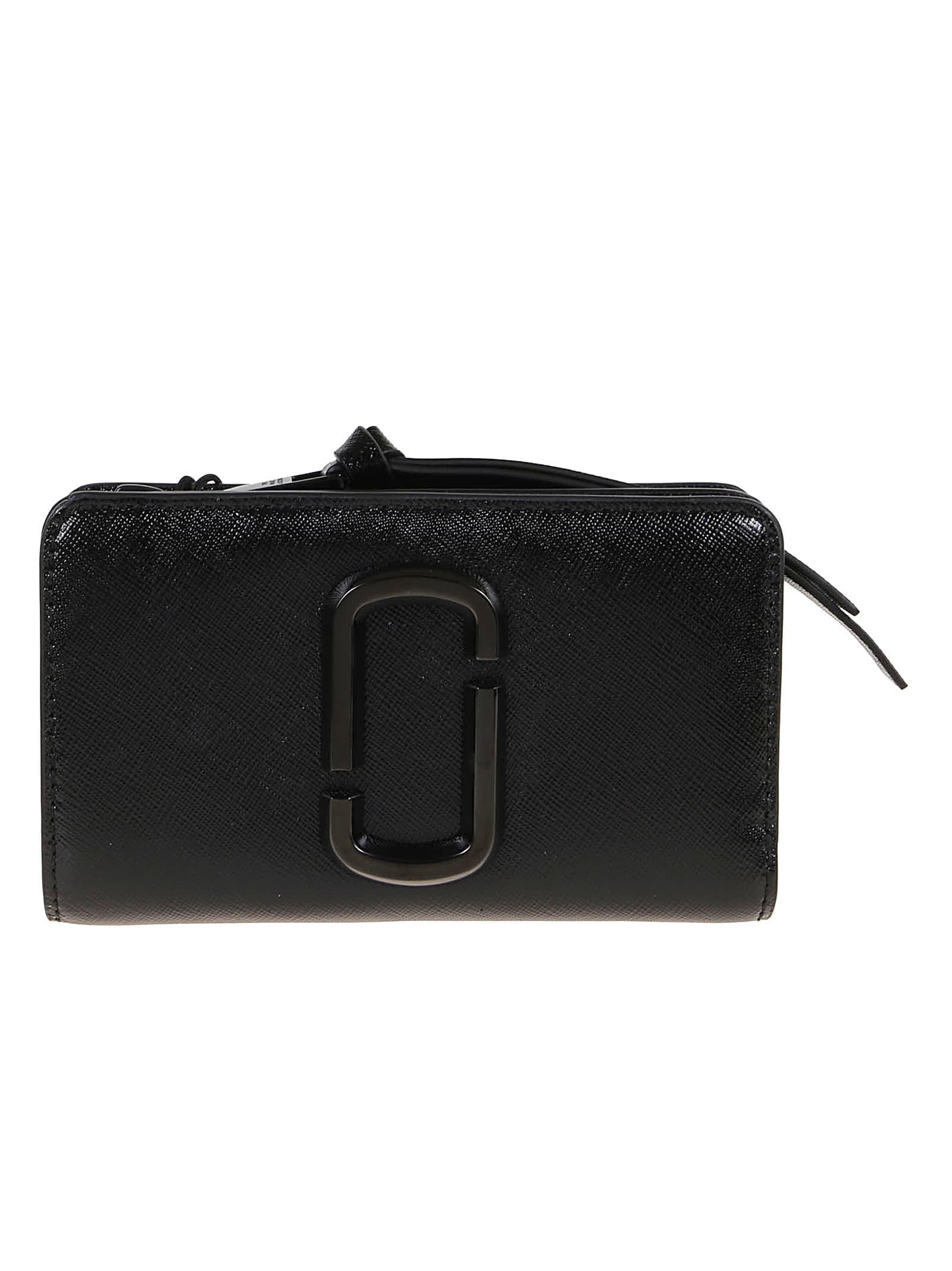Marc Jacobs Compact Walle In Black