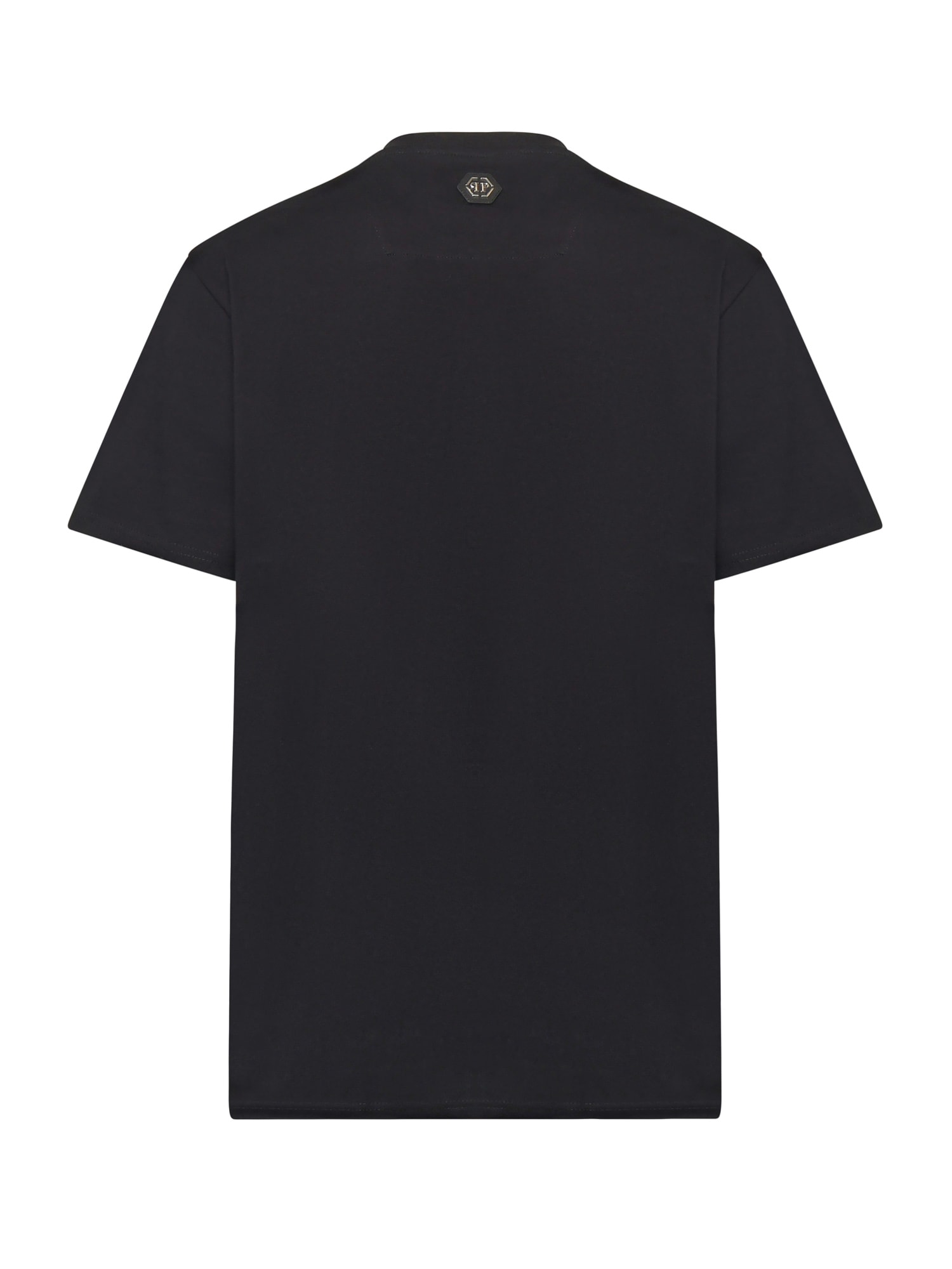 Philipp Plein Crew Neck T-shirt With Print In Black