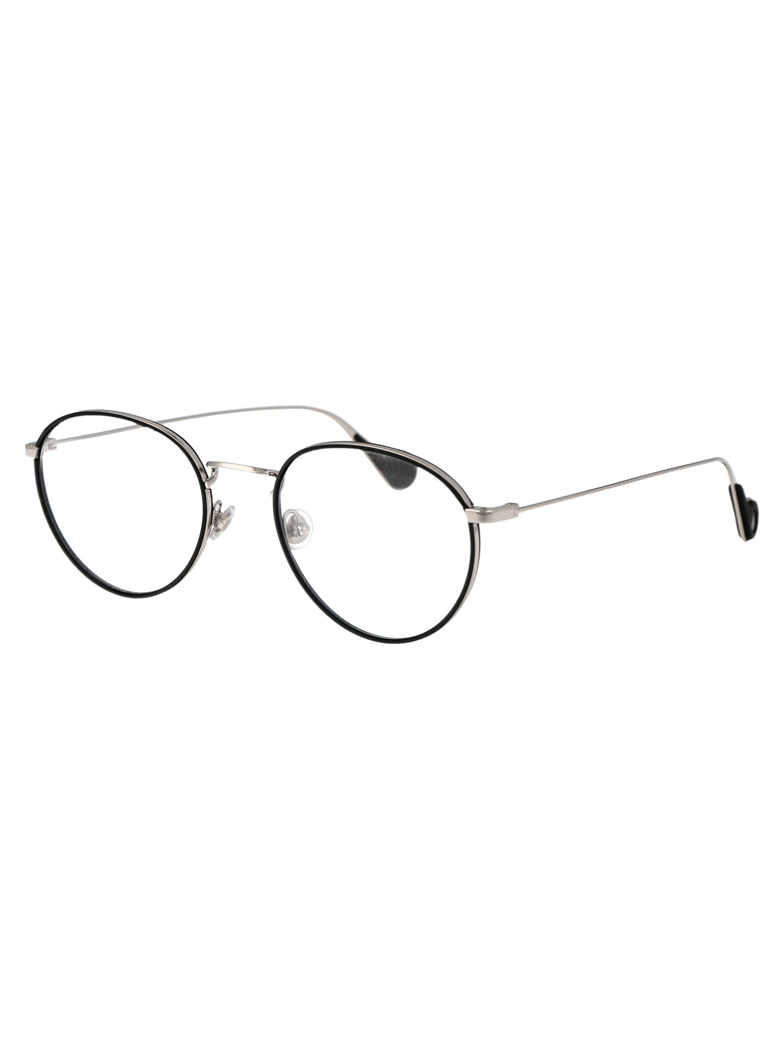 Shop Moncler Ml5110 Glasses In 016 Nero Lucido