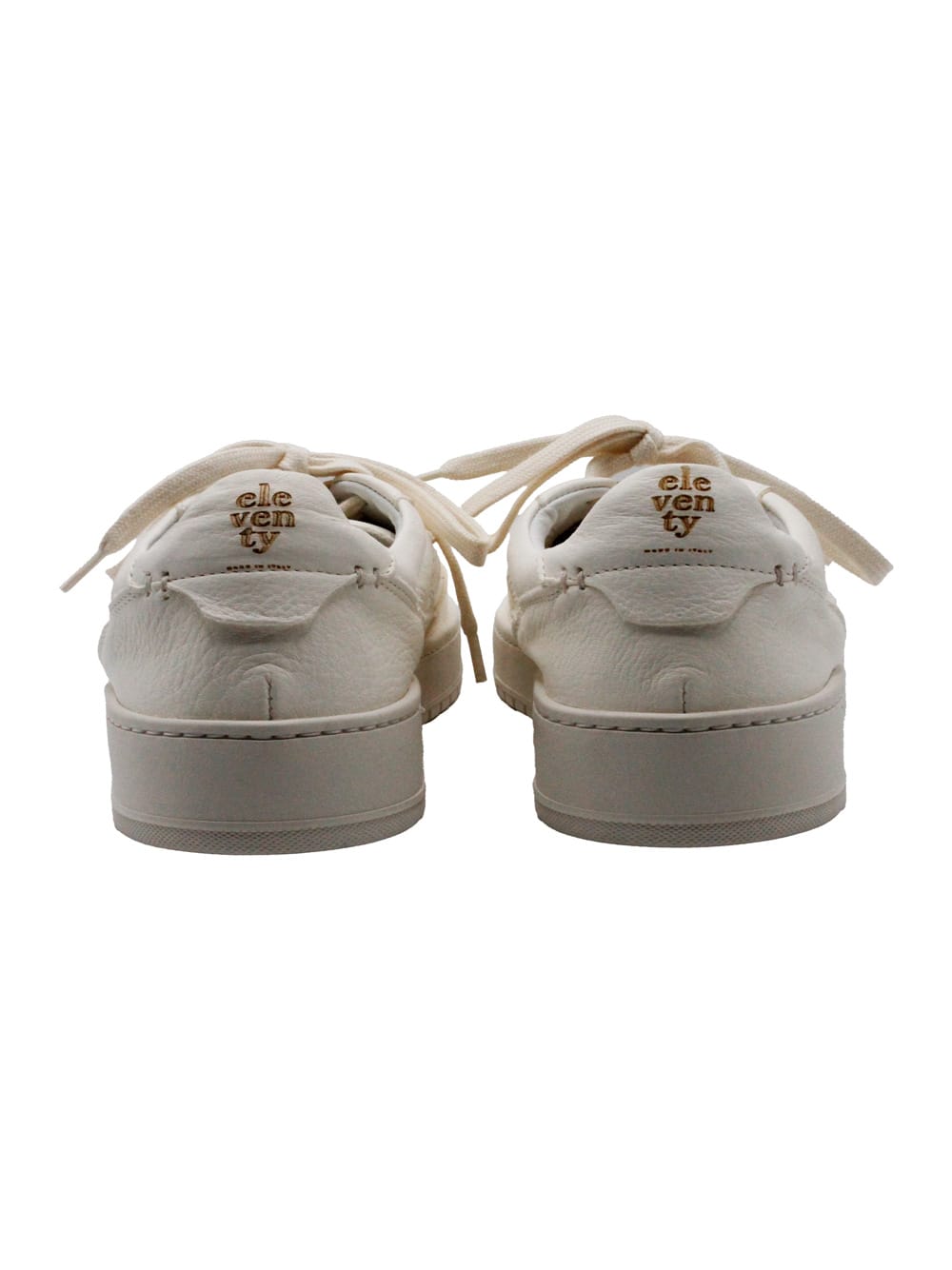 Eleventy Leather Sneakers In Pattern