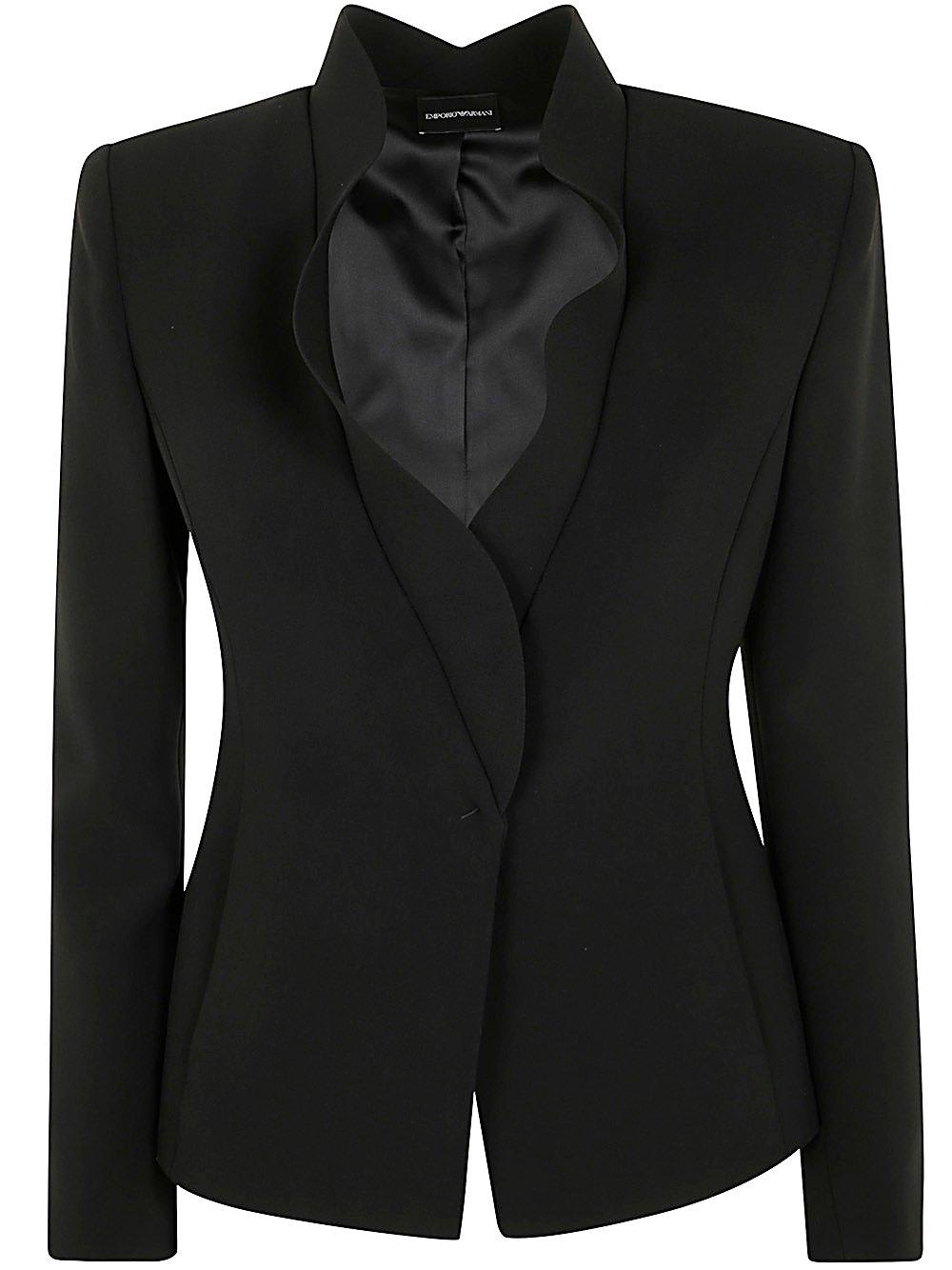 Stand-up Lapels Tailored Blazer