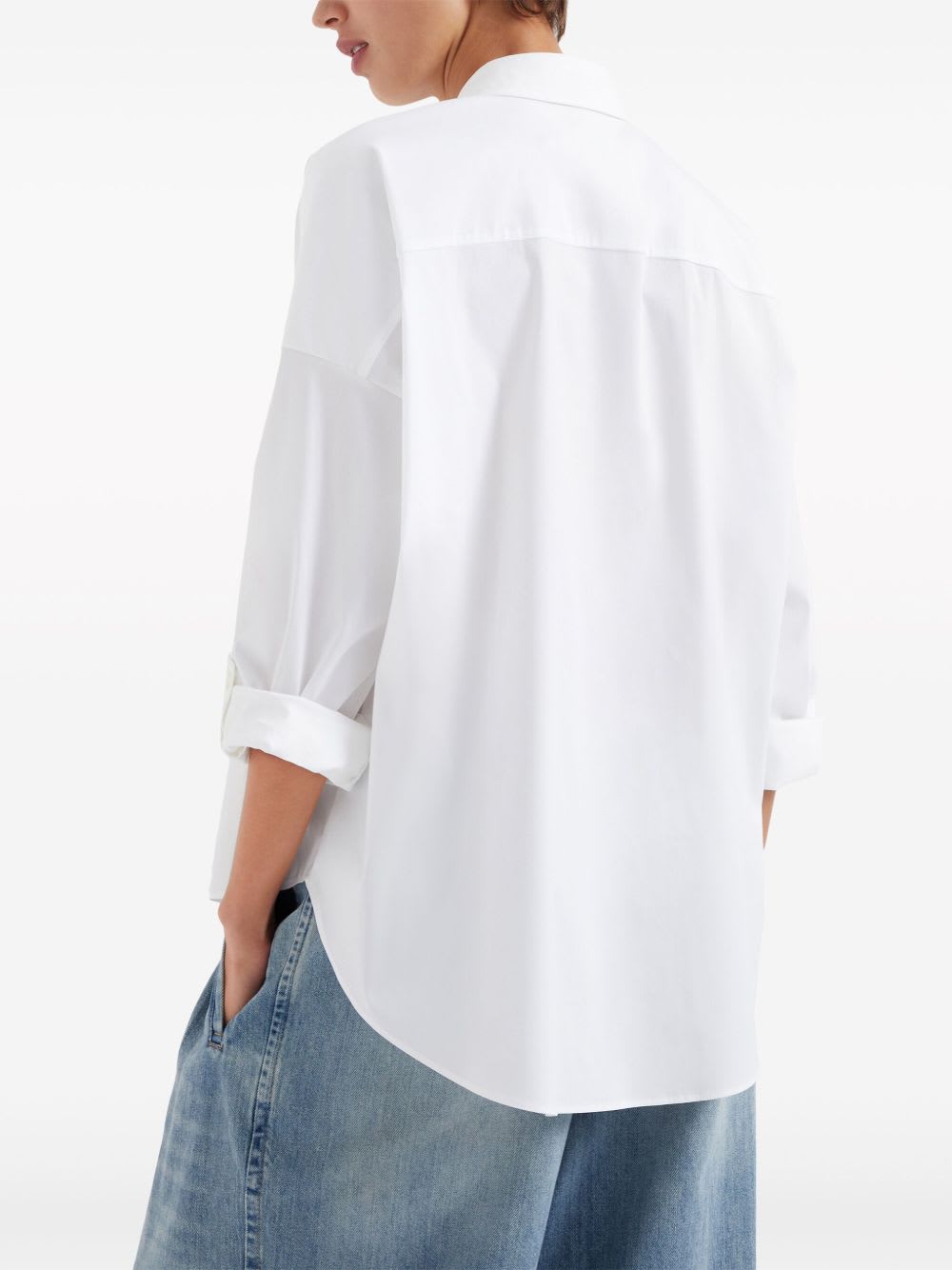 Brunello Cucinelli Cotton Shirt In White