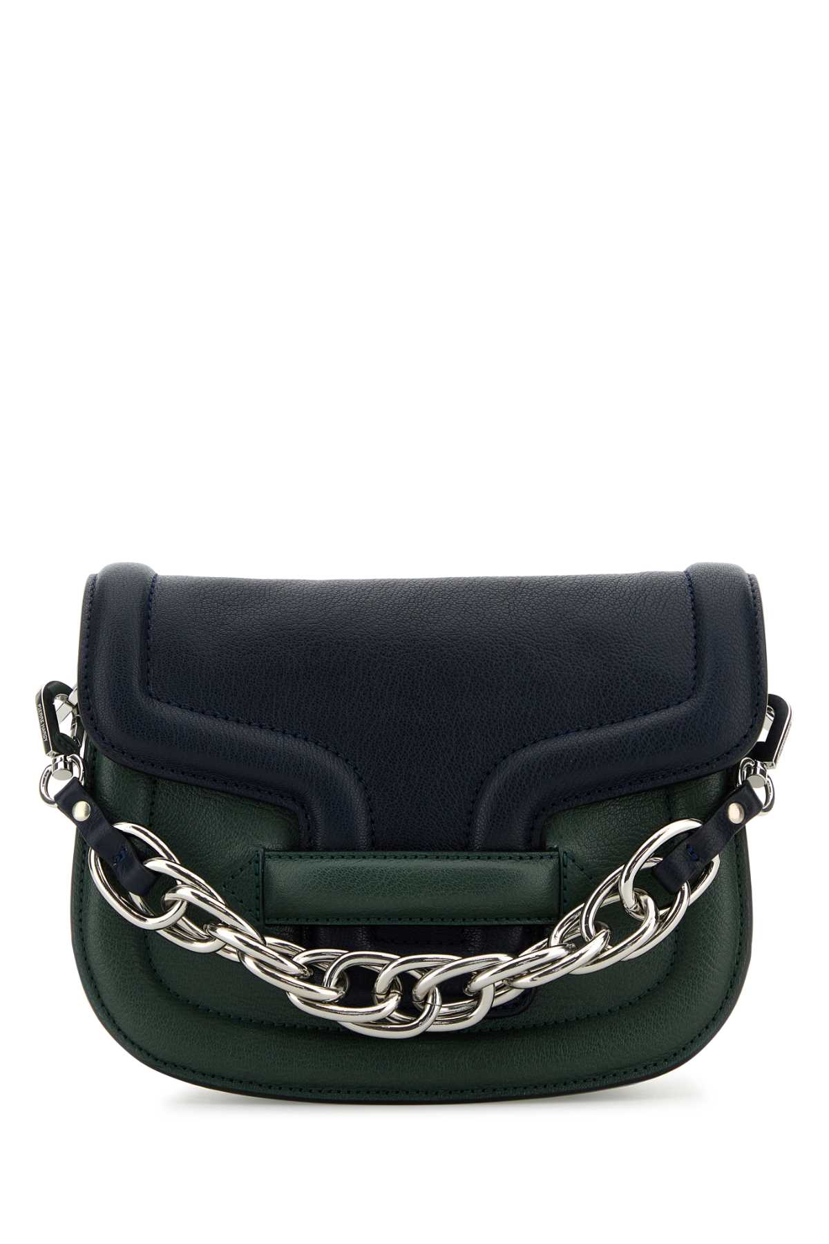 Pierre Hardy Two-tone Leather Mini Alphaville Handbag In Dargrenasil