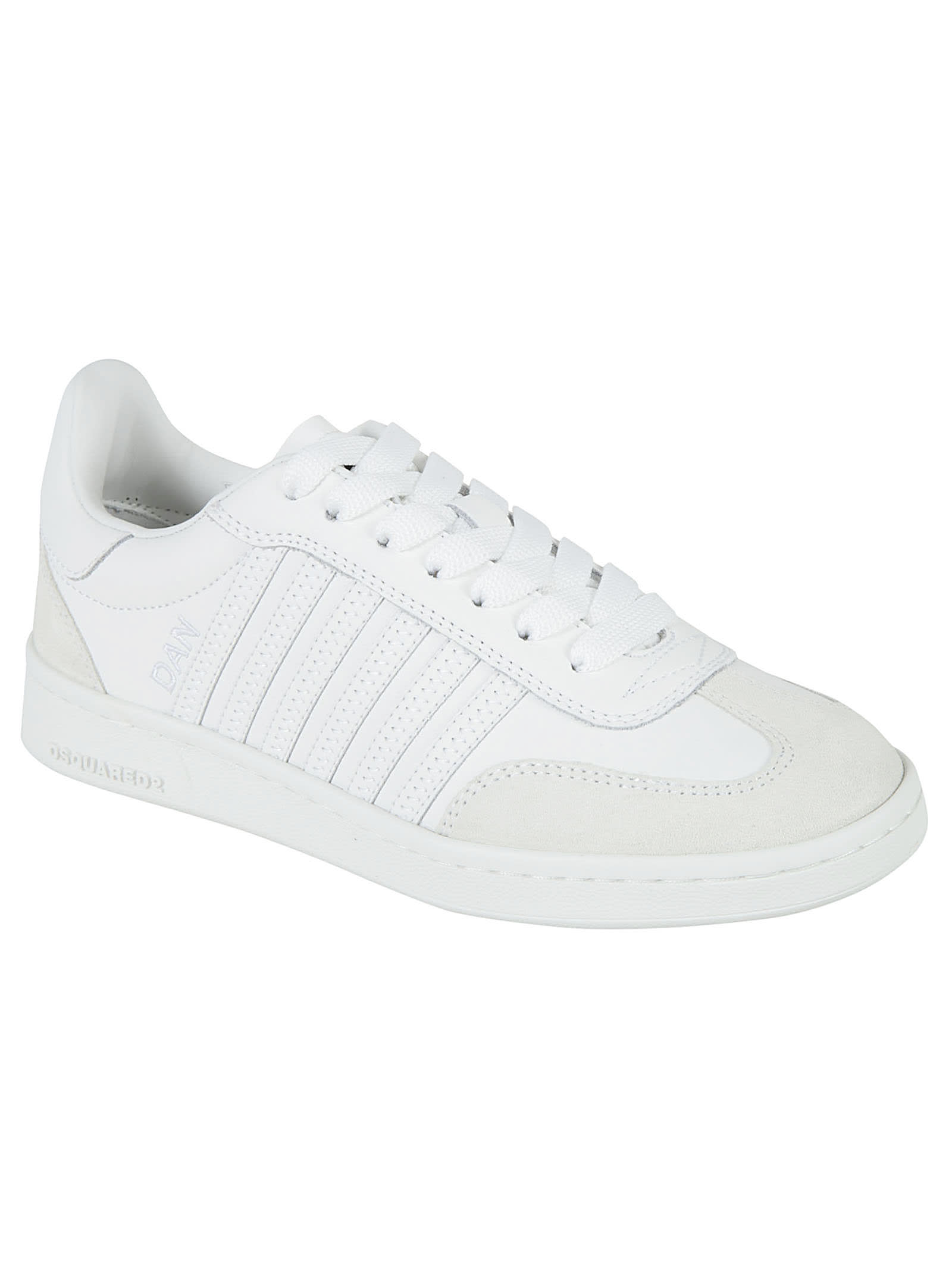 Shop Dsquared2 Logo Detailed Sneakers In White