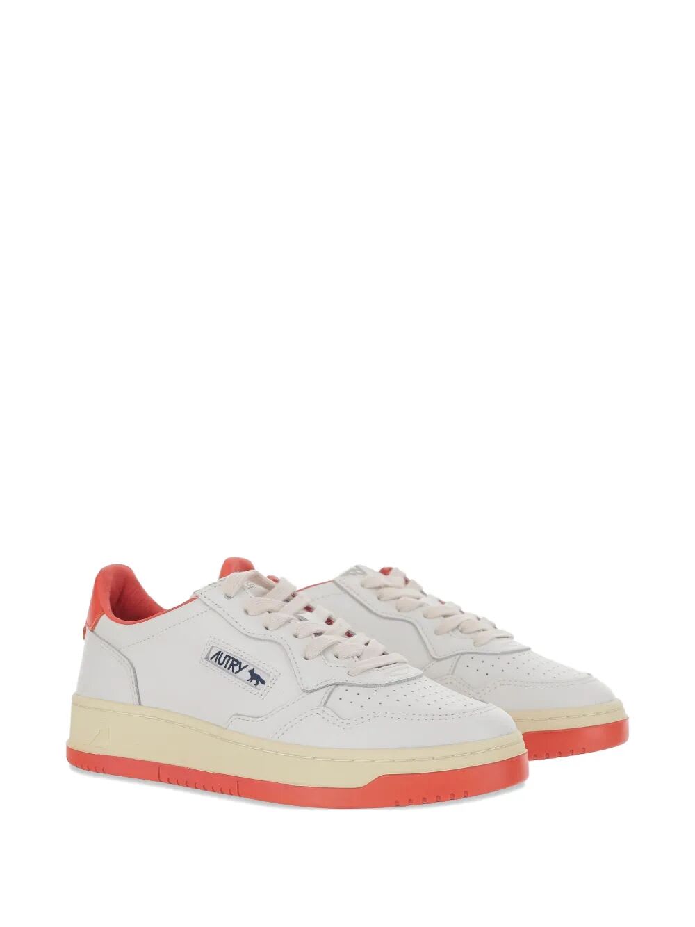 Autry Medalist Low Kitsune Wht Red In White