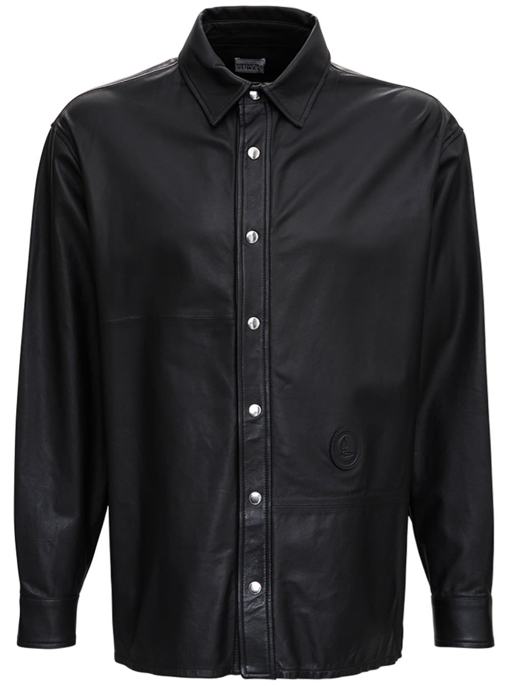Trussardi Black Leather Shirt