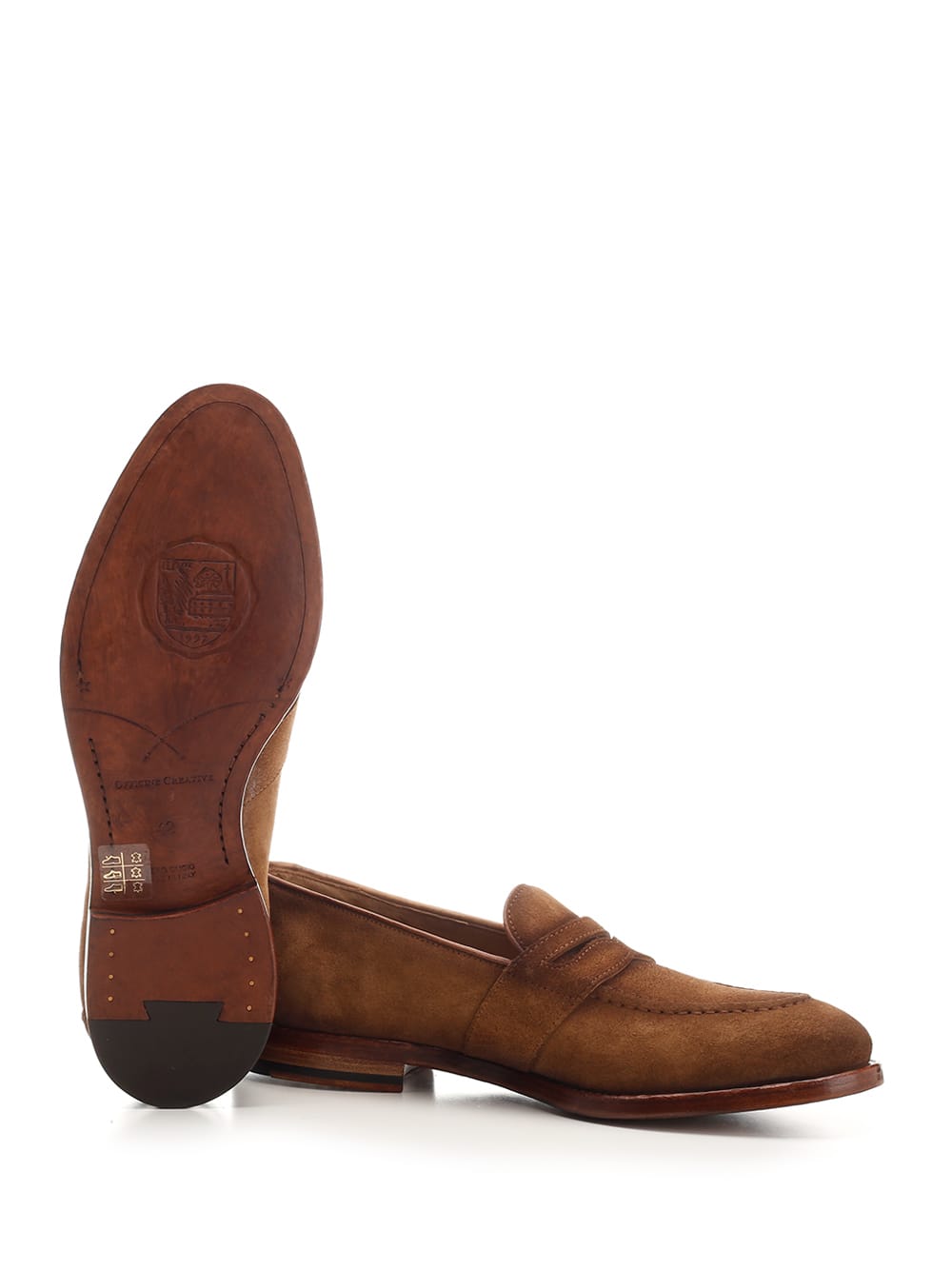 Shop Officine Creative Temple 016 Suede Loafer In Brown