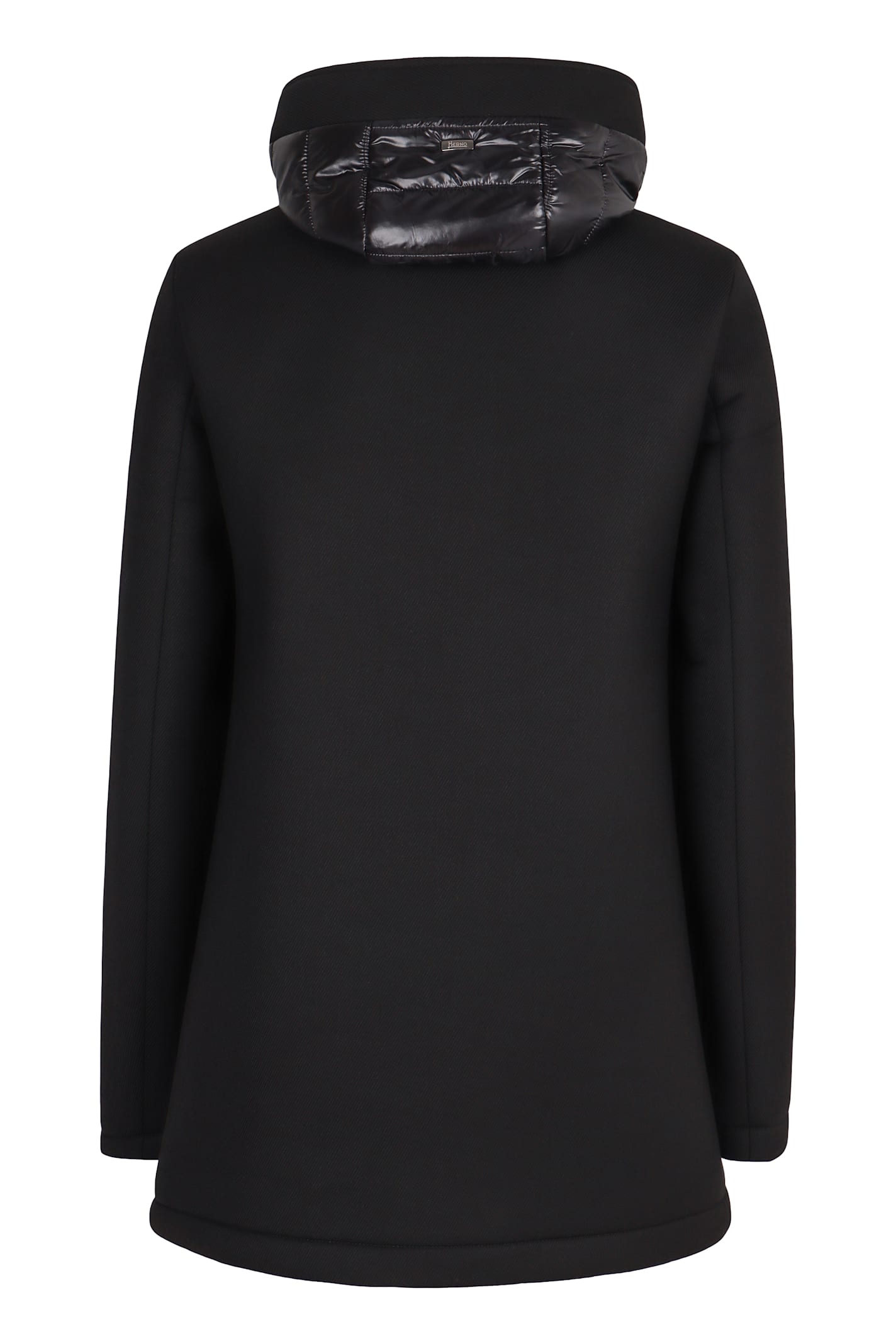 Herno Padded Hooded Coat In Black