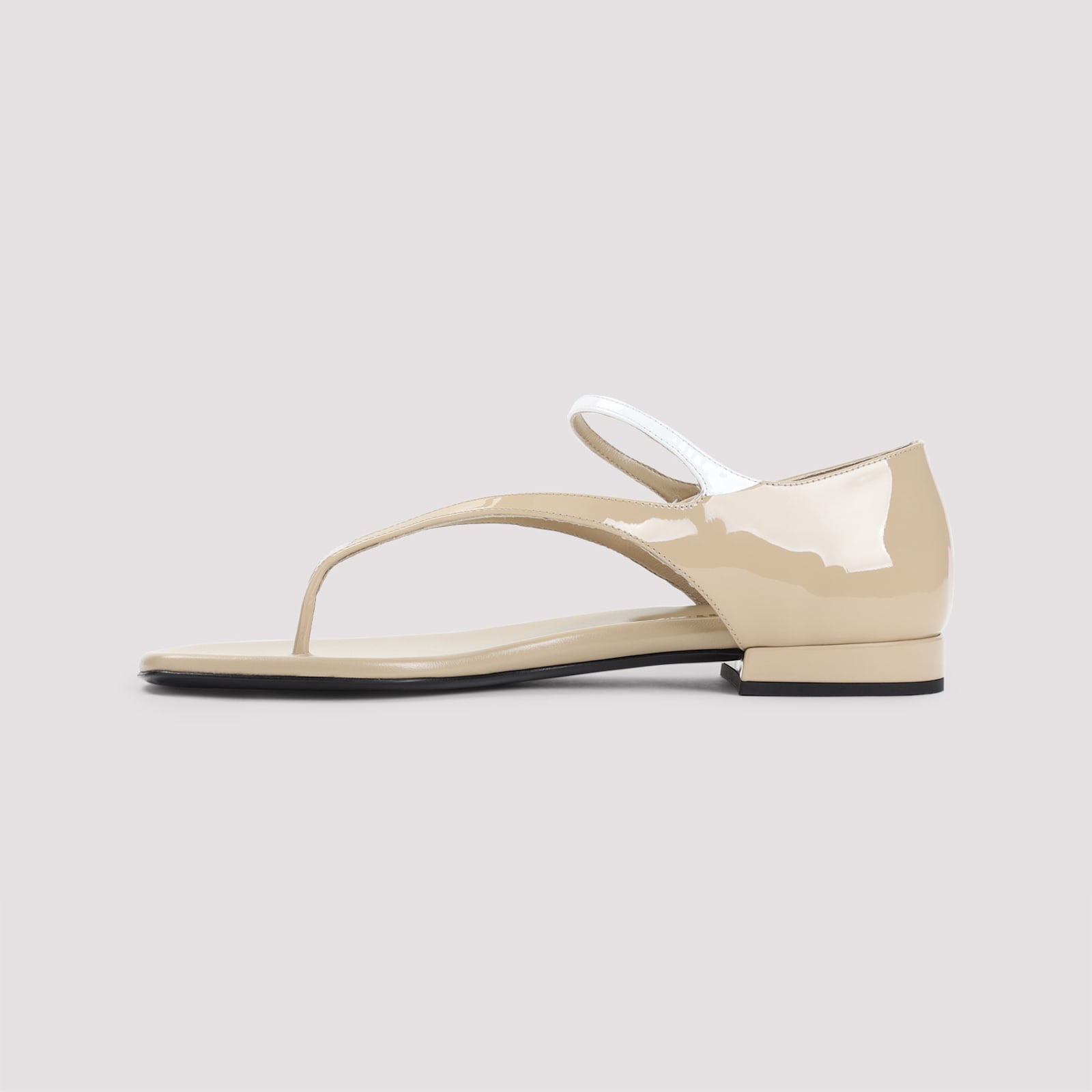 Miu Miu Calf Leather Sandals Ankle Strap In Multi